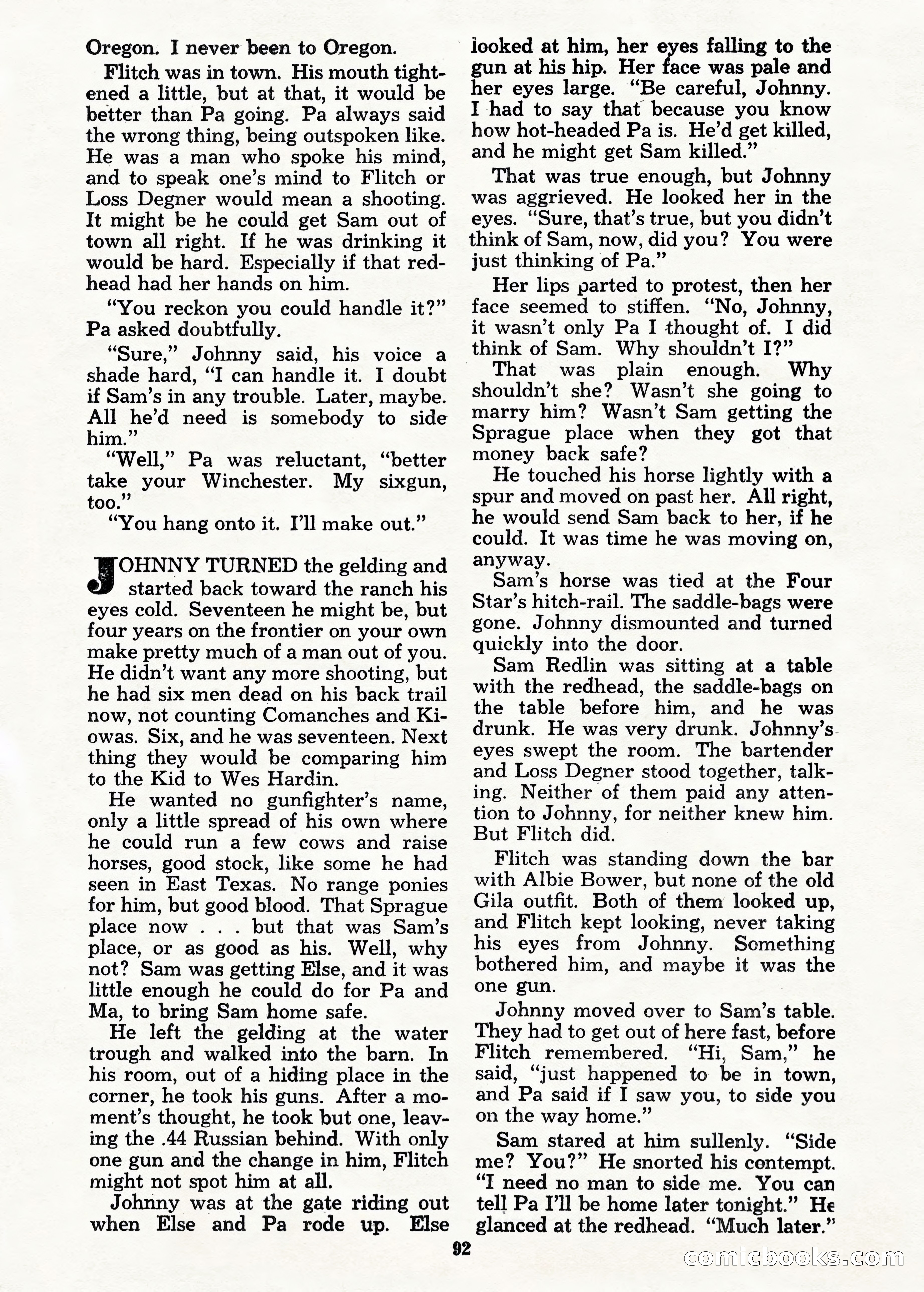 Top Western Fiction Annual — page 92 of 100