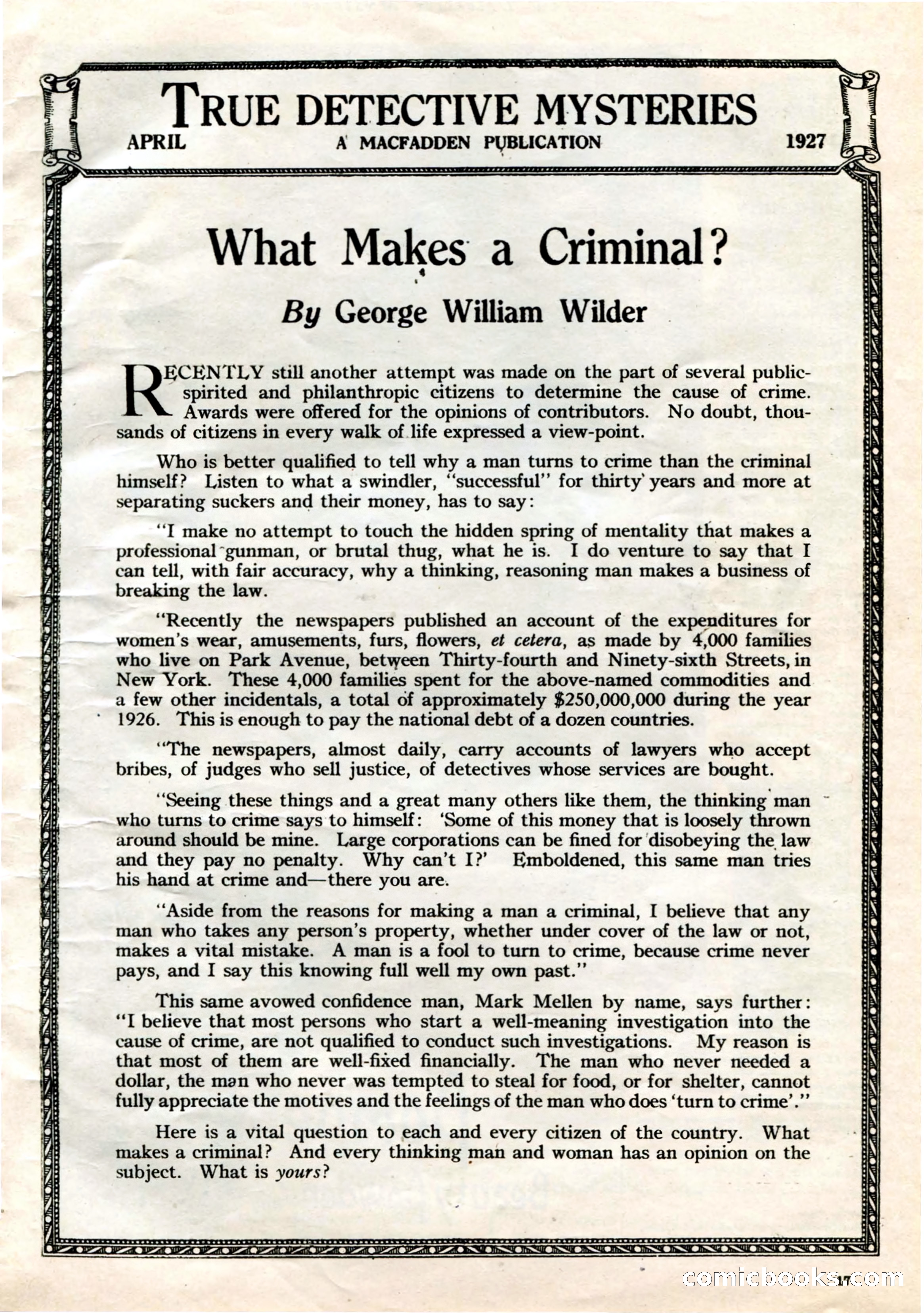 True Detective Mysteries, April 1927 — page 19 of 124