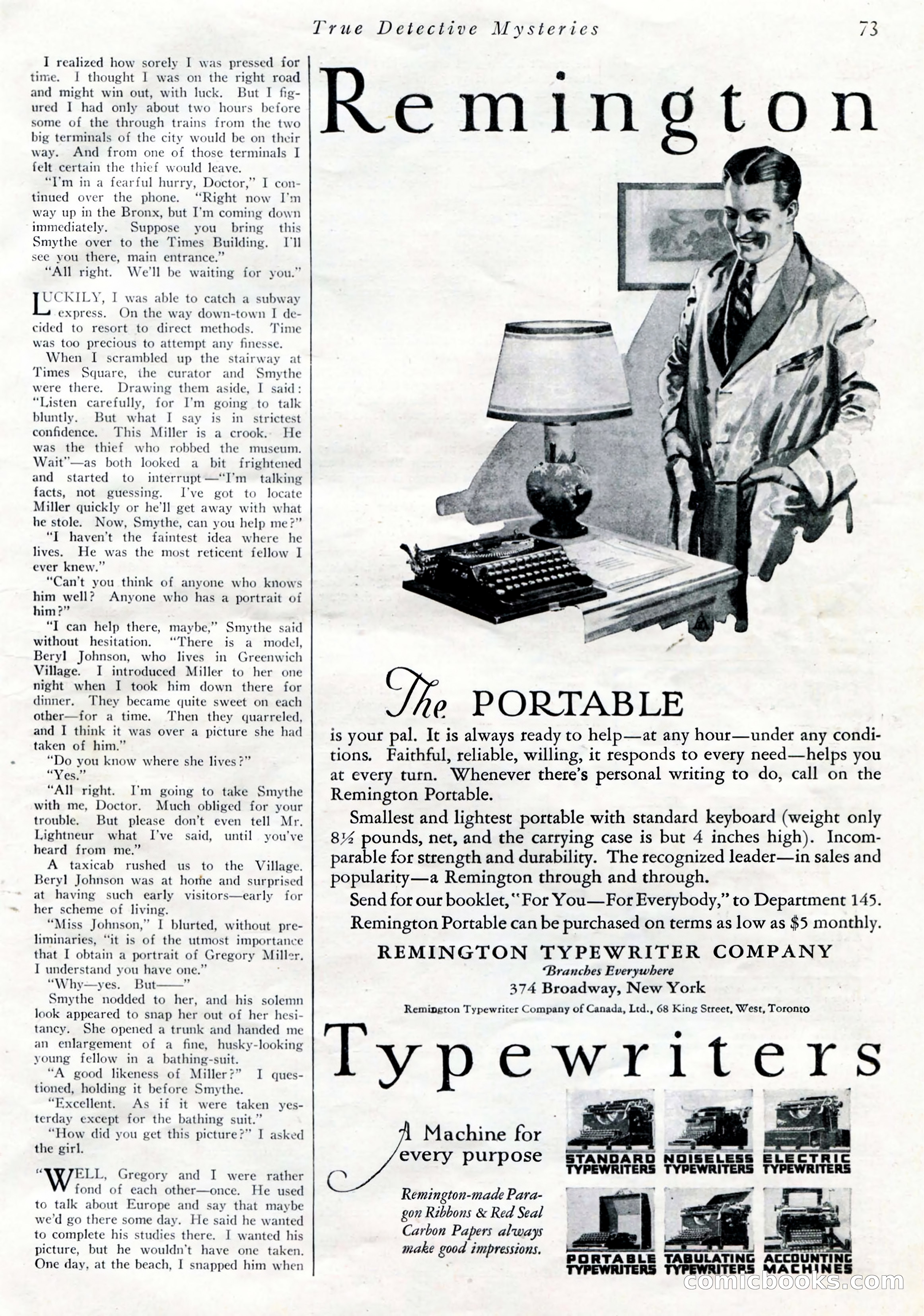 True Detective Mysteries, April 1927 — page 75 of 124