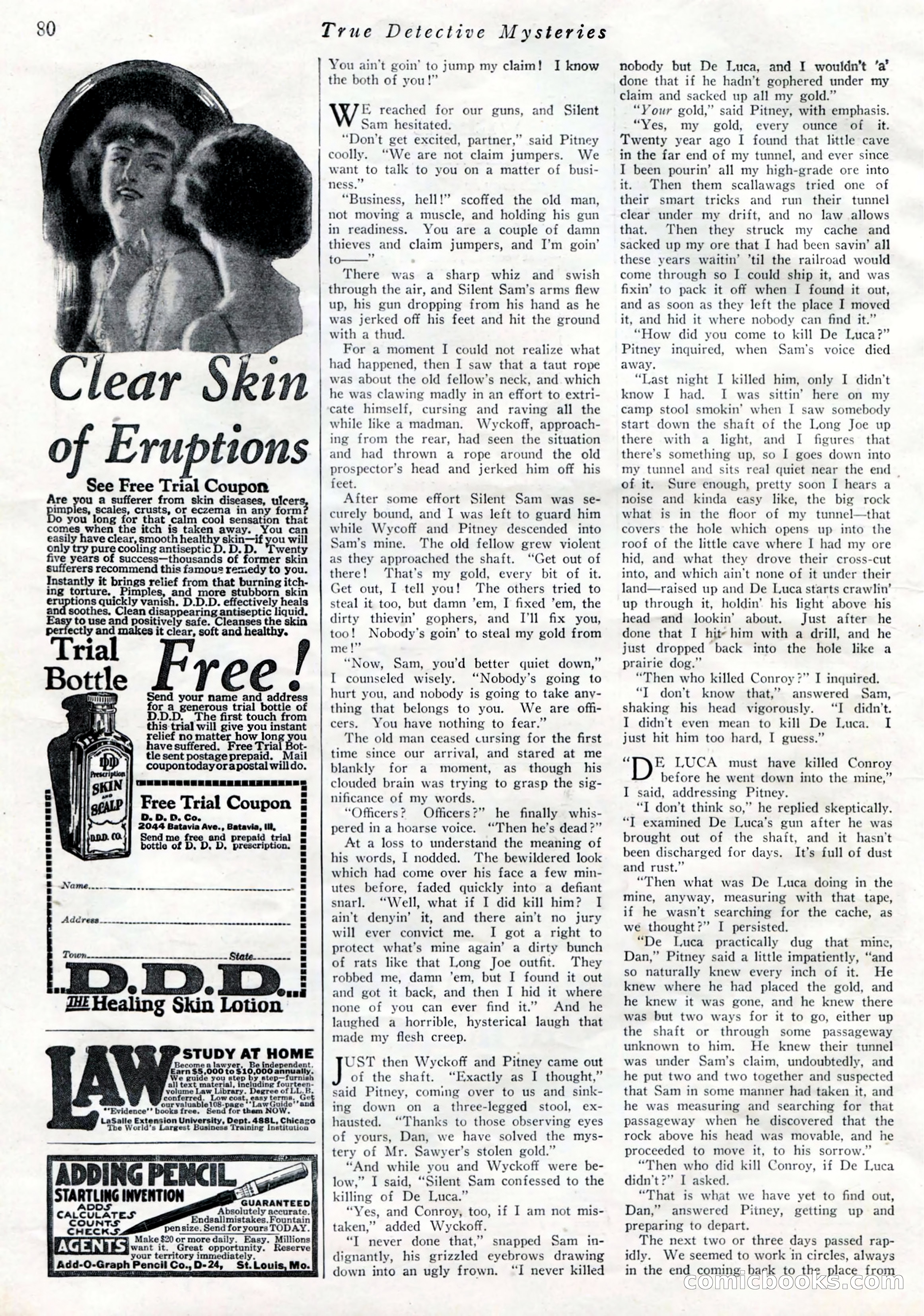 True Detective Mysteries, April 1927 — page 82 of 124