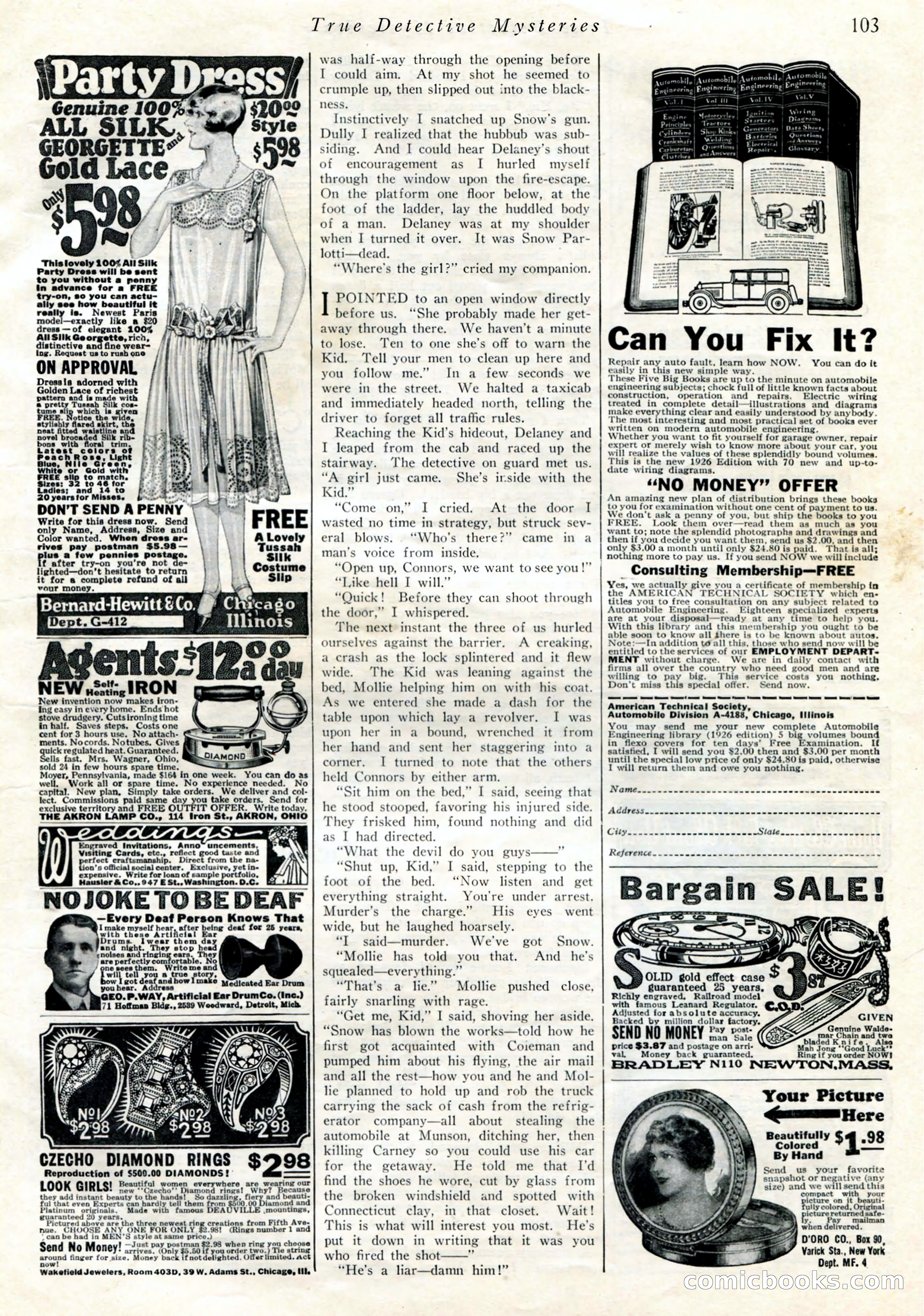 True Detective Mysteries, April 1927 — page 105 of 124