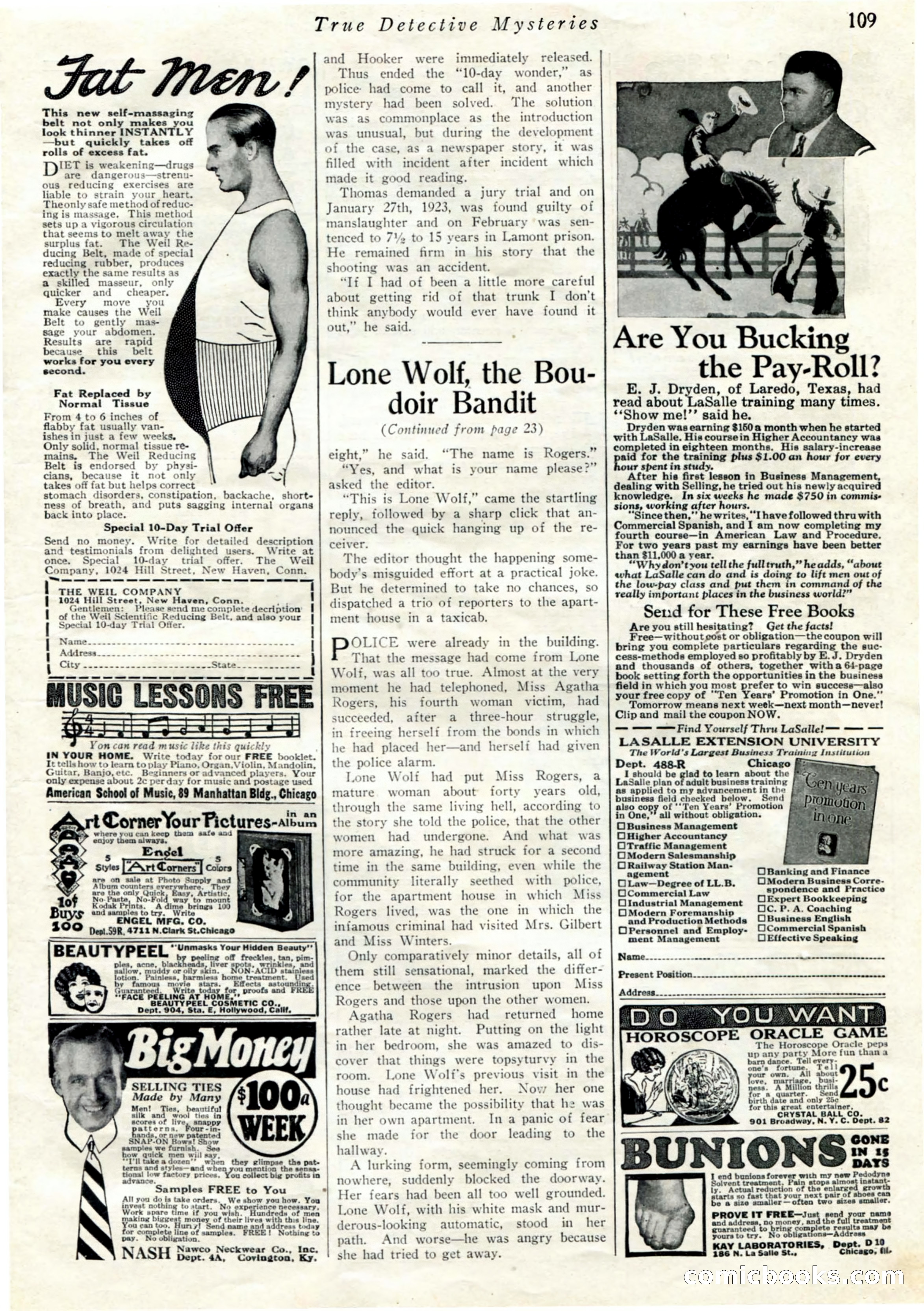 True Detective Mysteries, April 1927 — page 111 of 124
