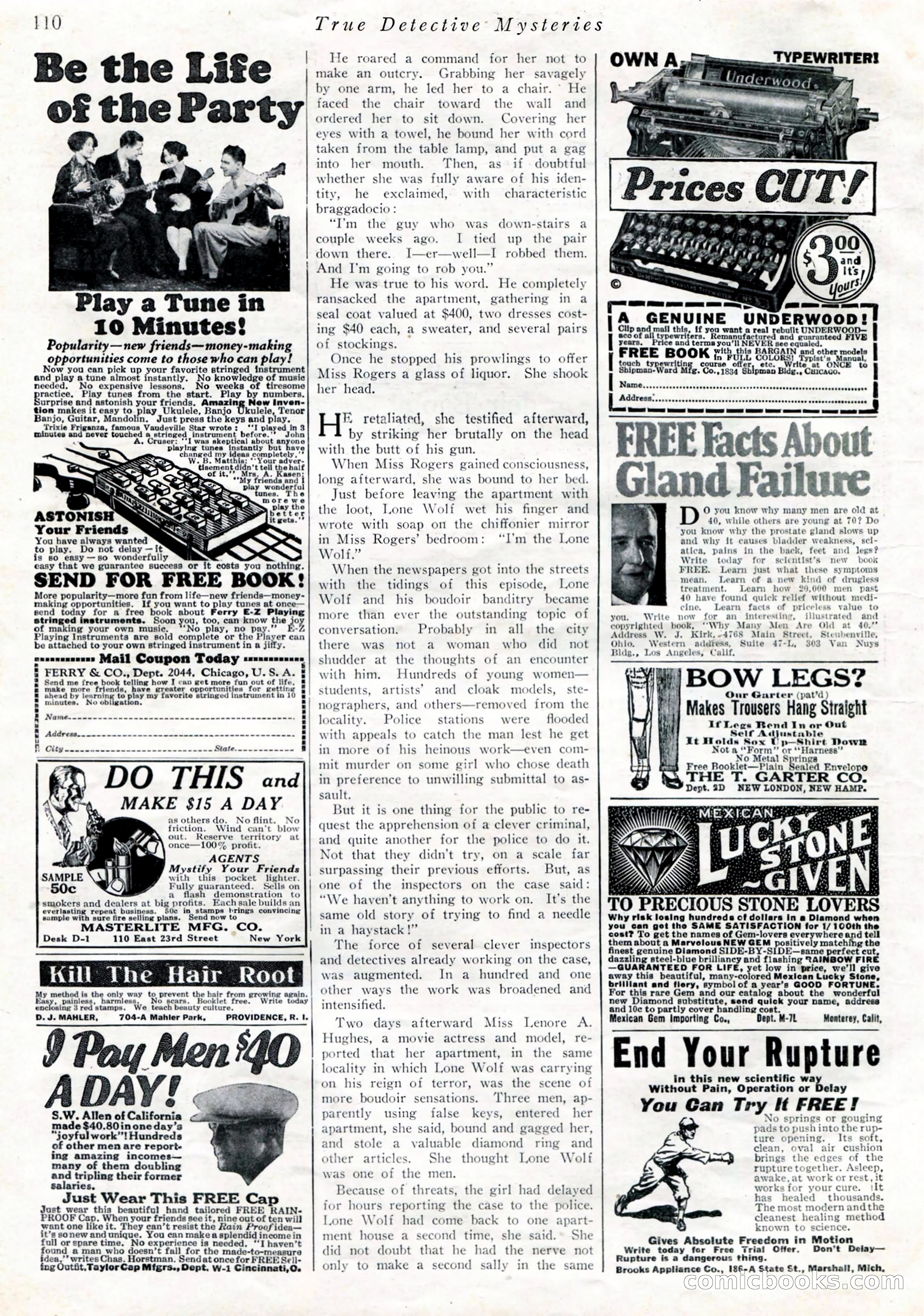 True Detective Mysteries, April 1927 — page 112 of 124