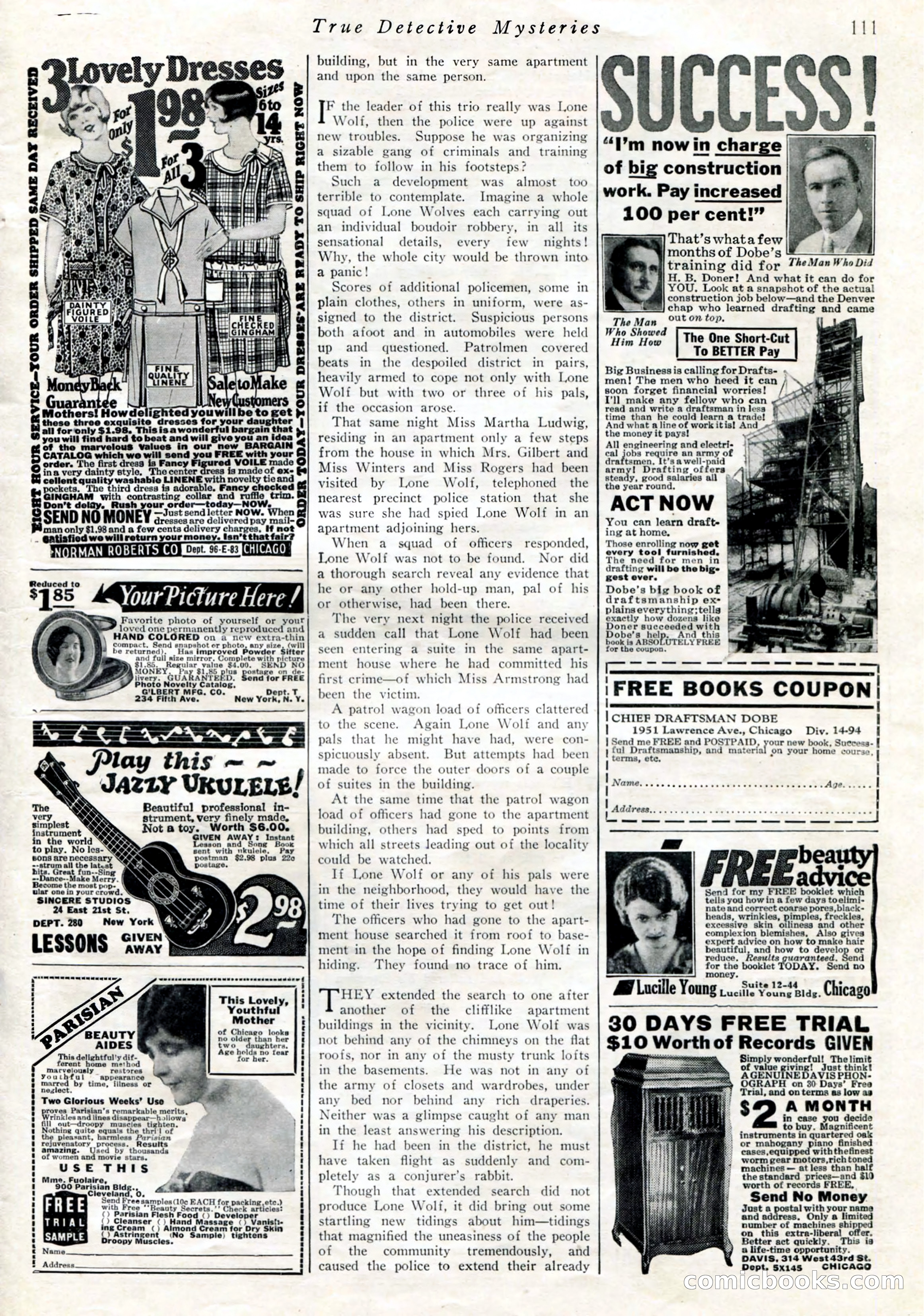 True Detective Mysteries, April 1927 — page 113 of 124