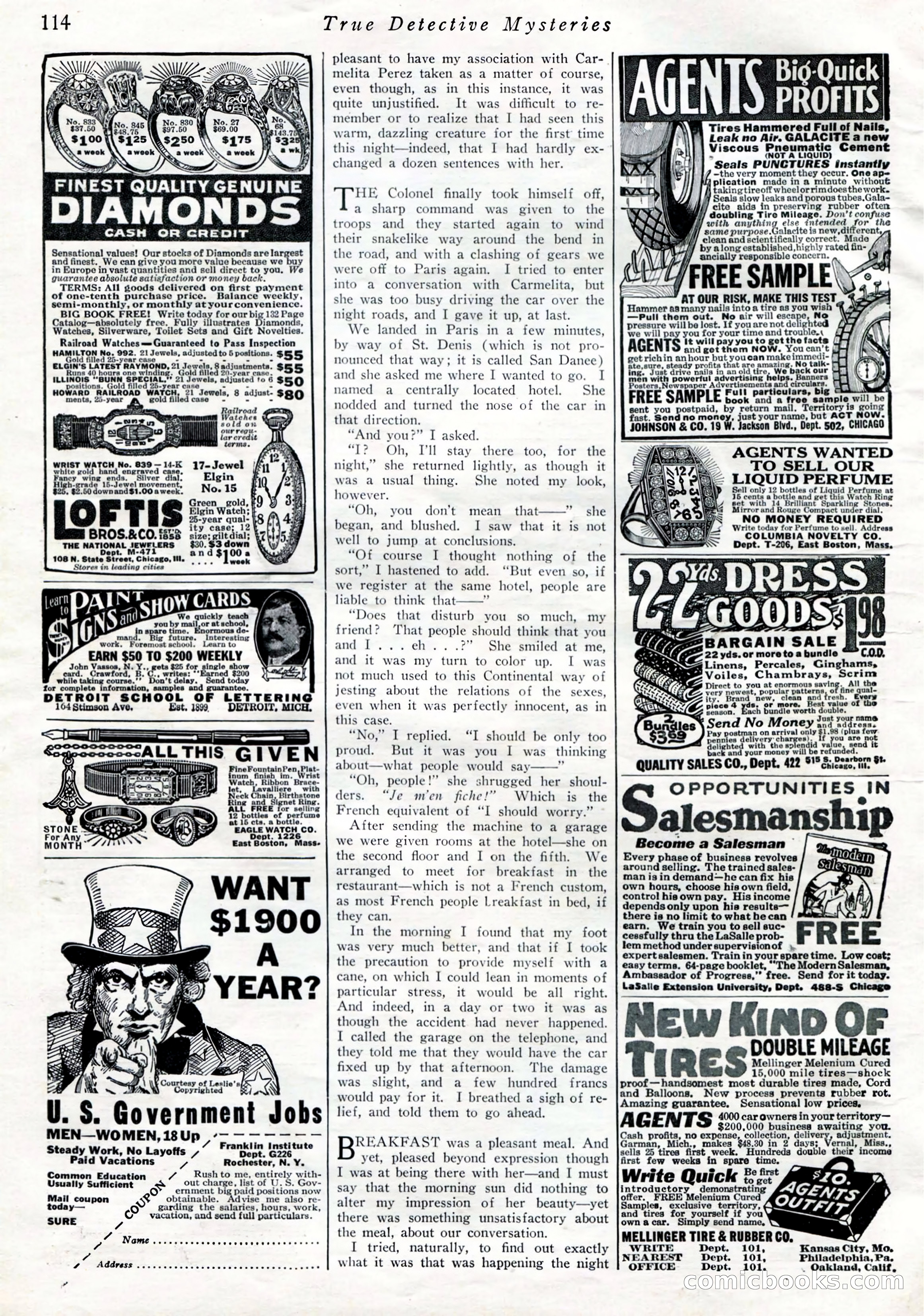 True Detective Mysteries, April 1927 — page 116 of 124
