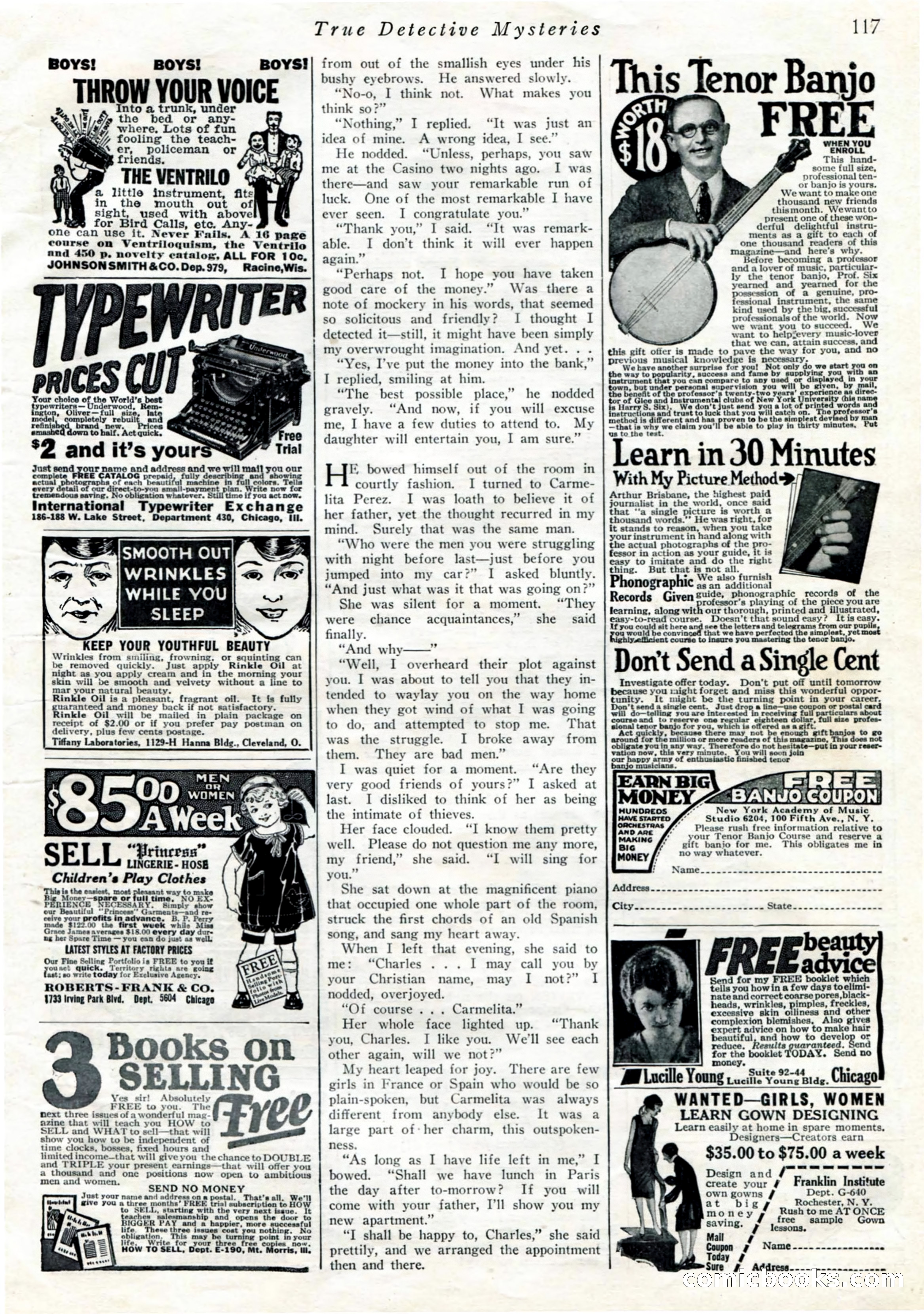 True Detective Mysteries, April 1927 — page 119 of 124