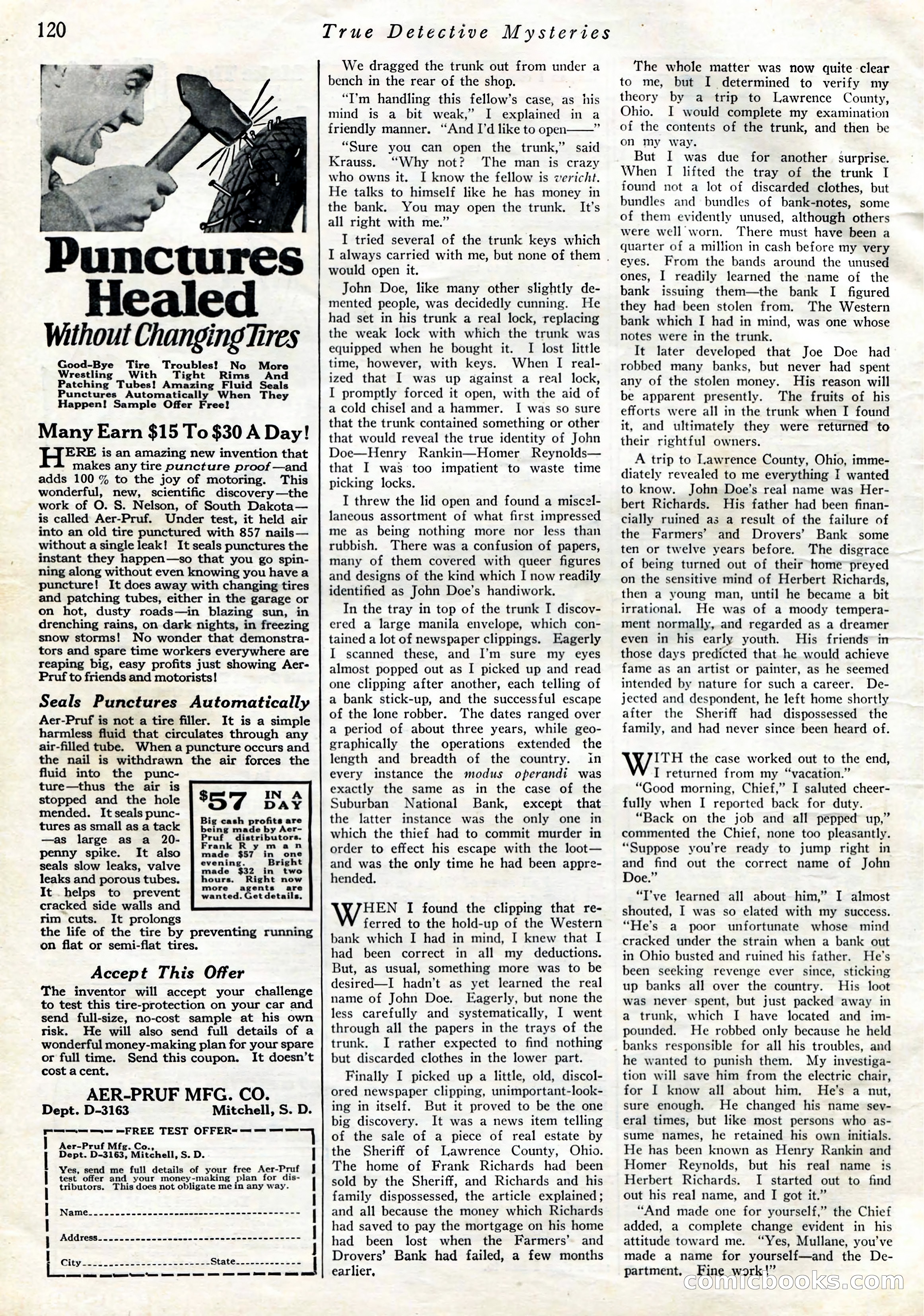 True Detective Mysteries, April 1927 — page 122 of 124