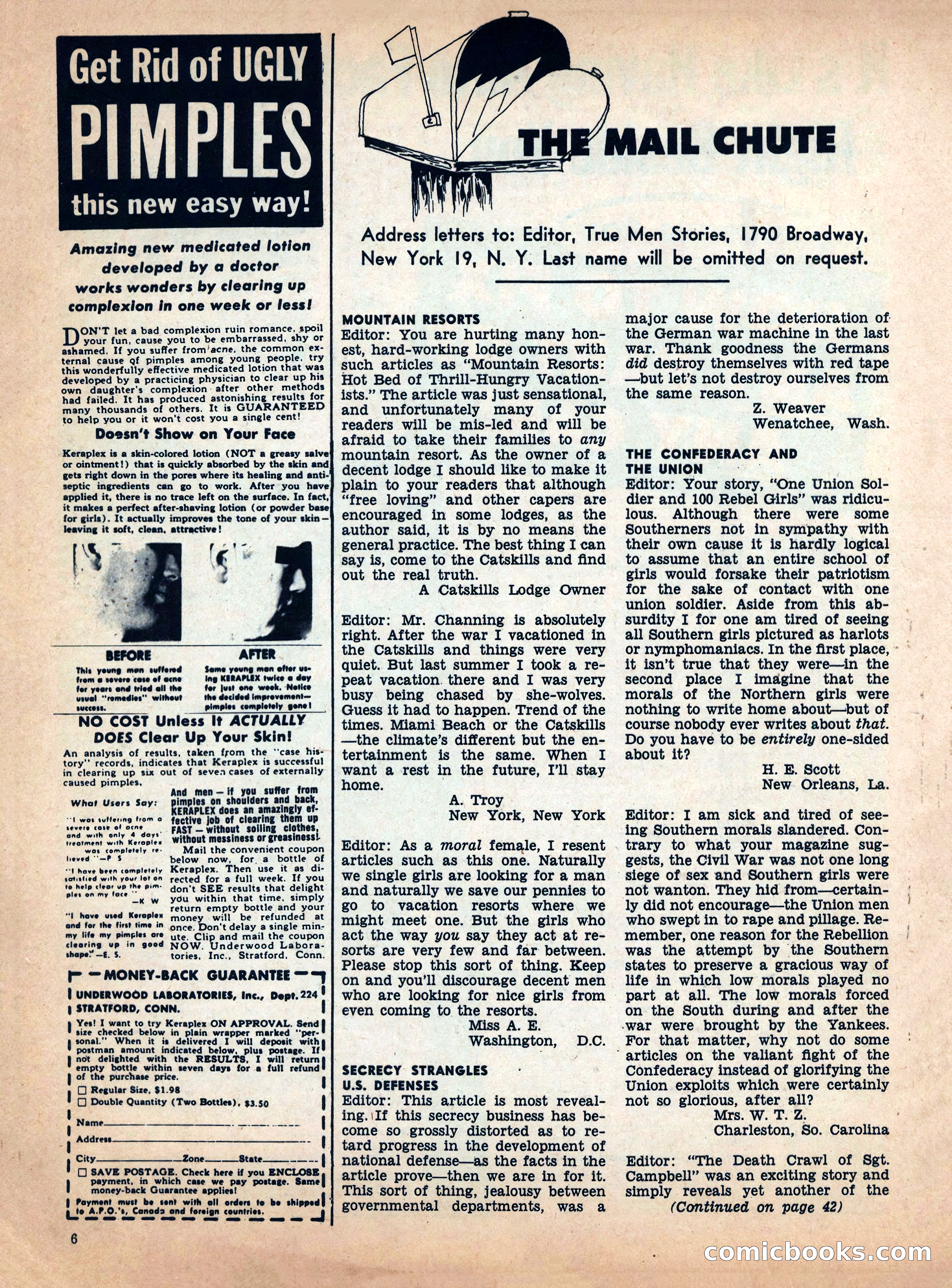 True Men Stories, December 1958 — page 6 of 76