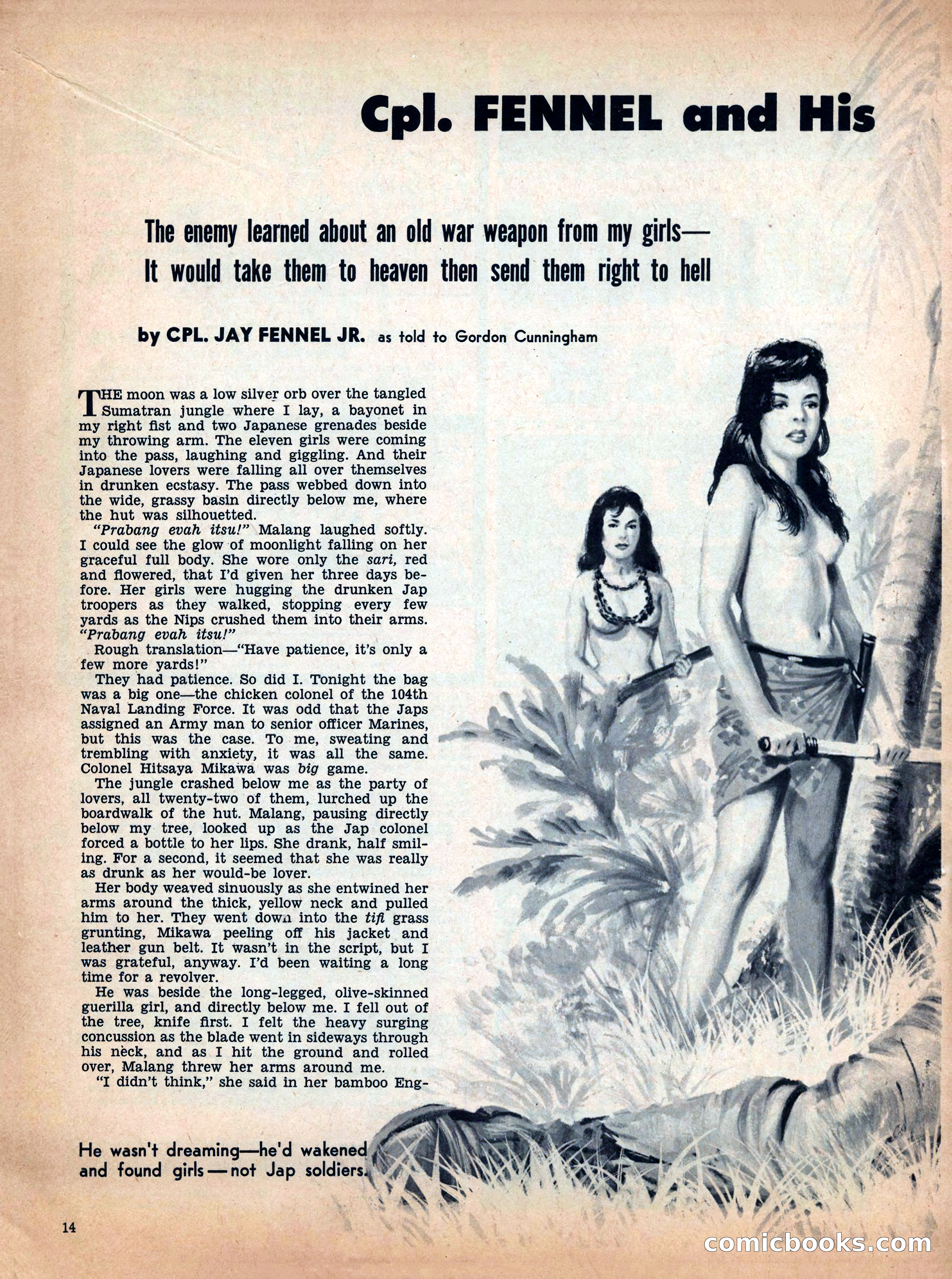 True Men Stories, December 1958 — page 14 of 76