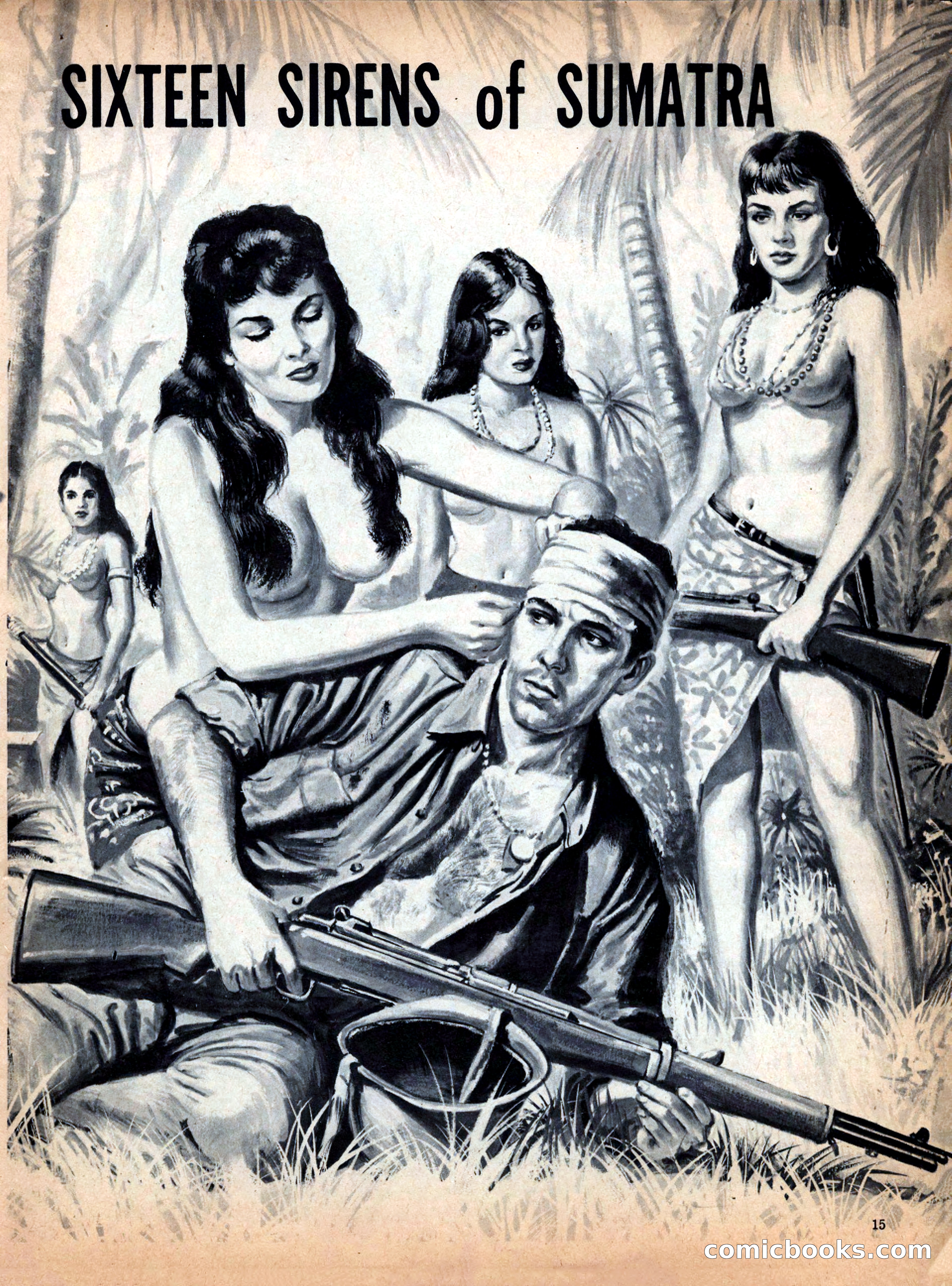 True Men Stories, December 1958 — page 15 of 76