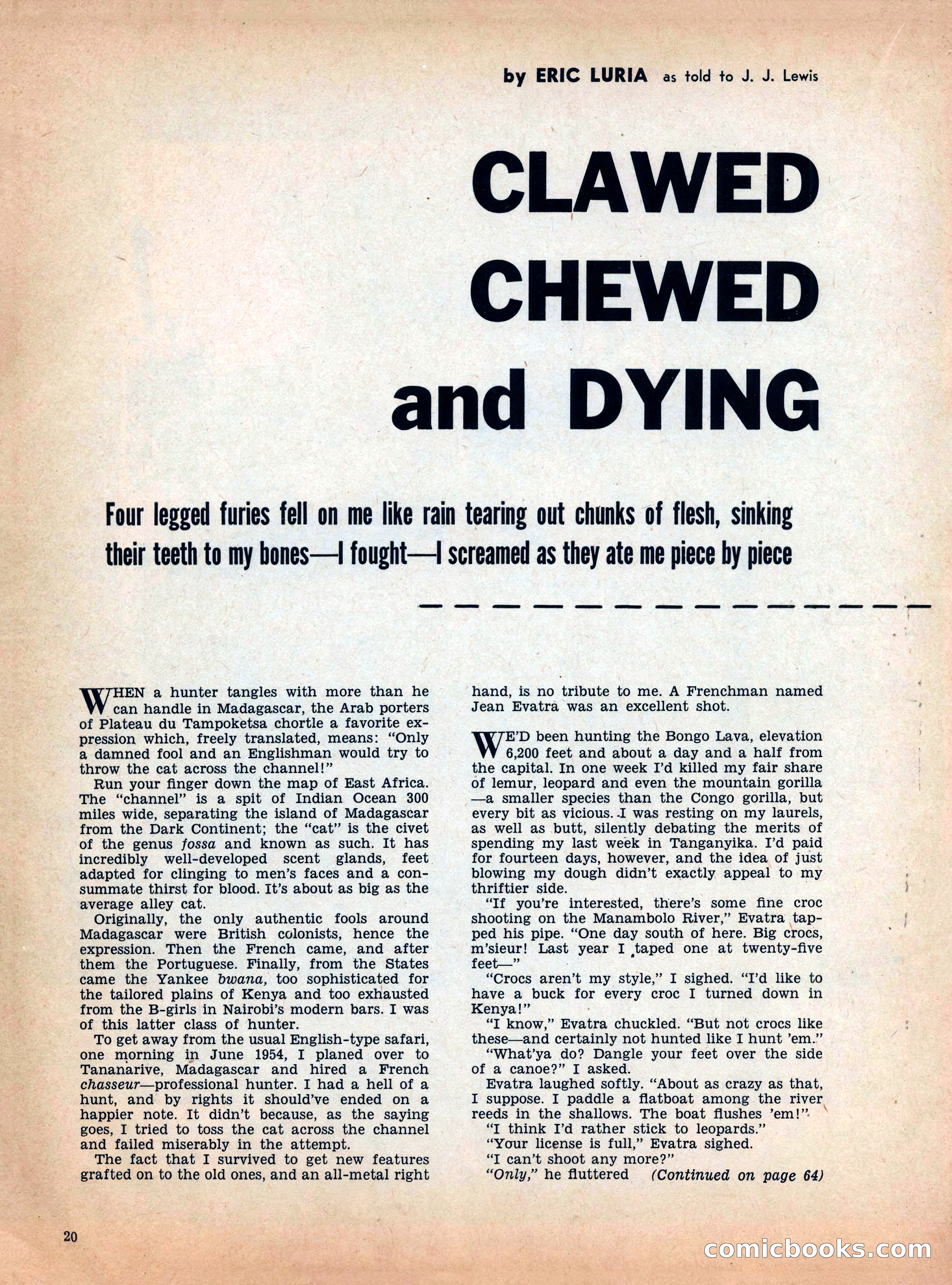 True Men Stories, December 1958 — page 20 of 76