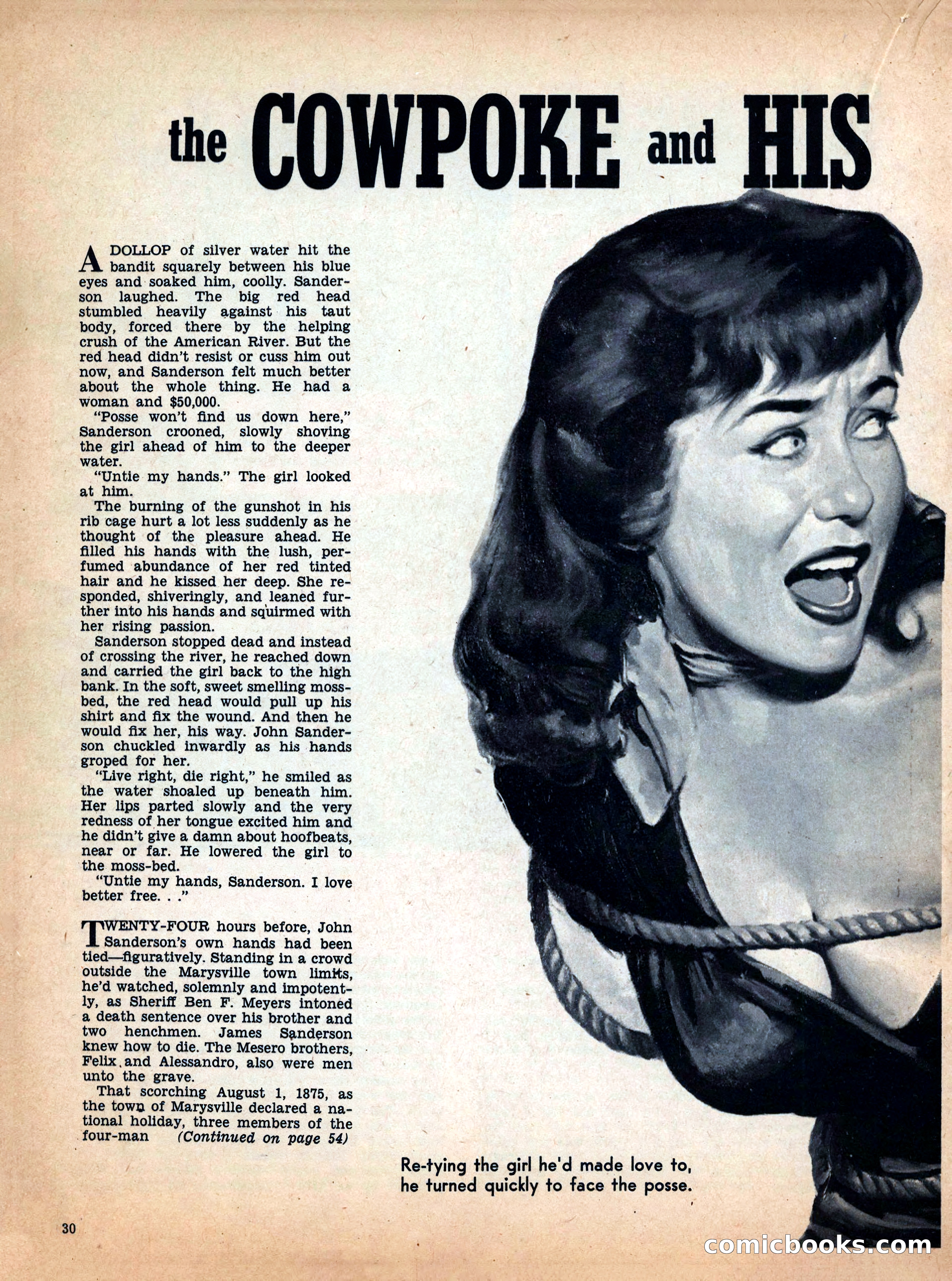 True Men Stories, December 1958 — page 30 of 76