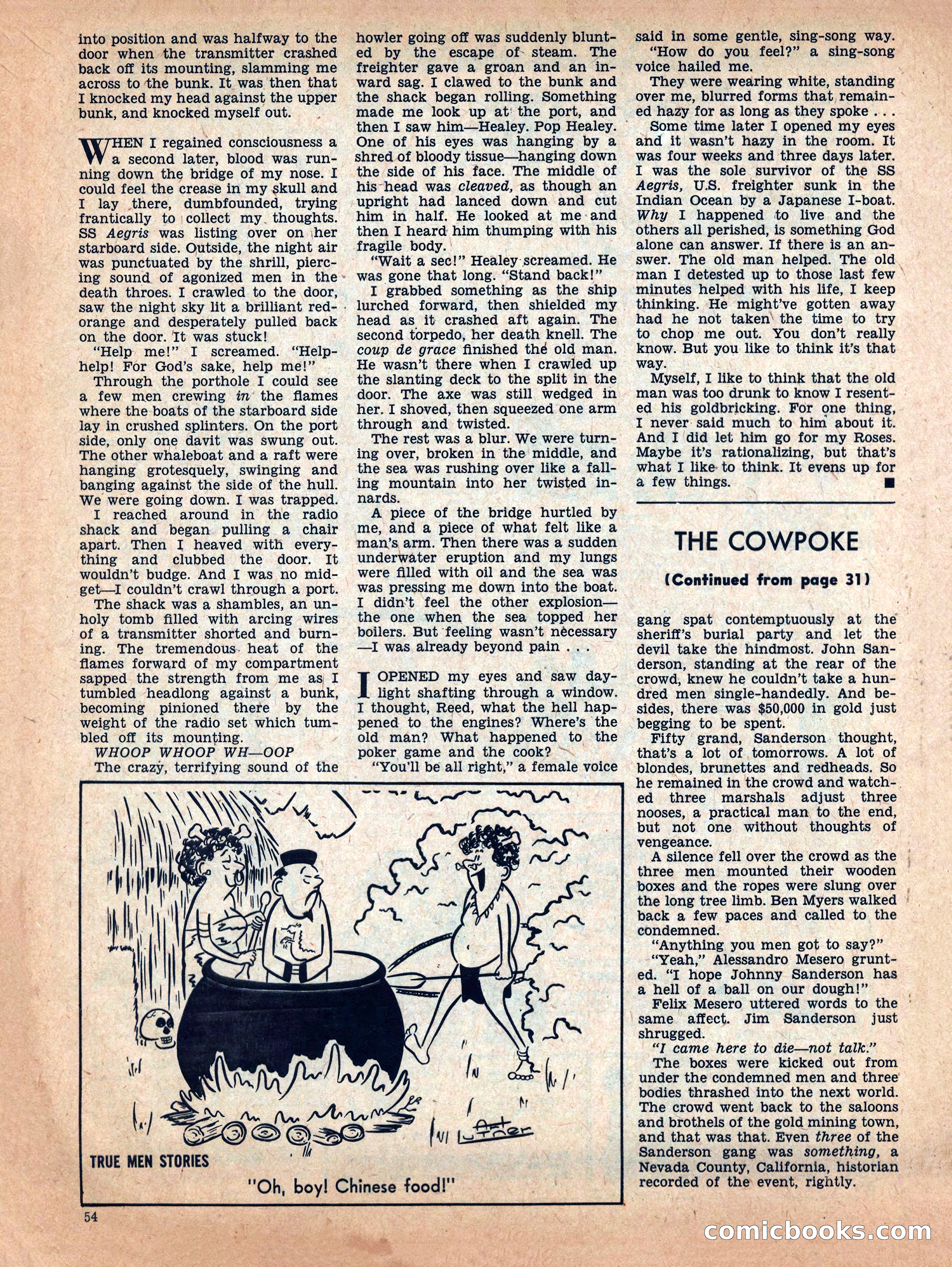 True Men Stories, December 1958 — page 54 of 76