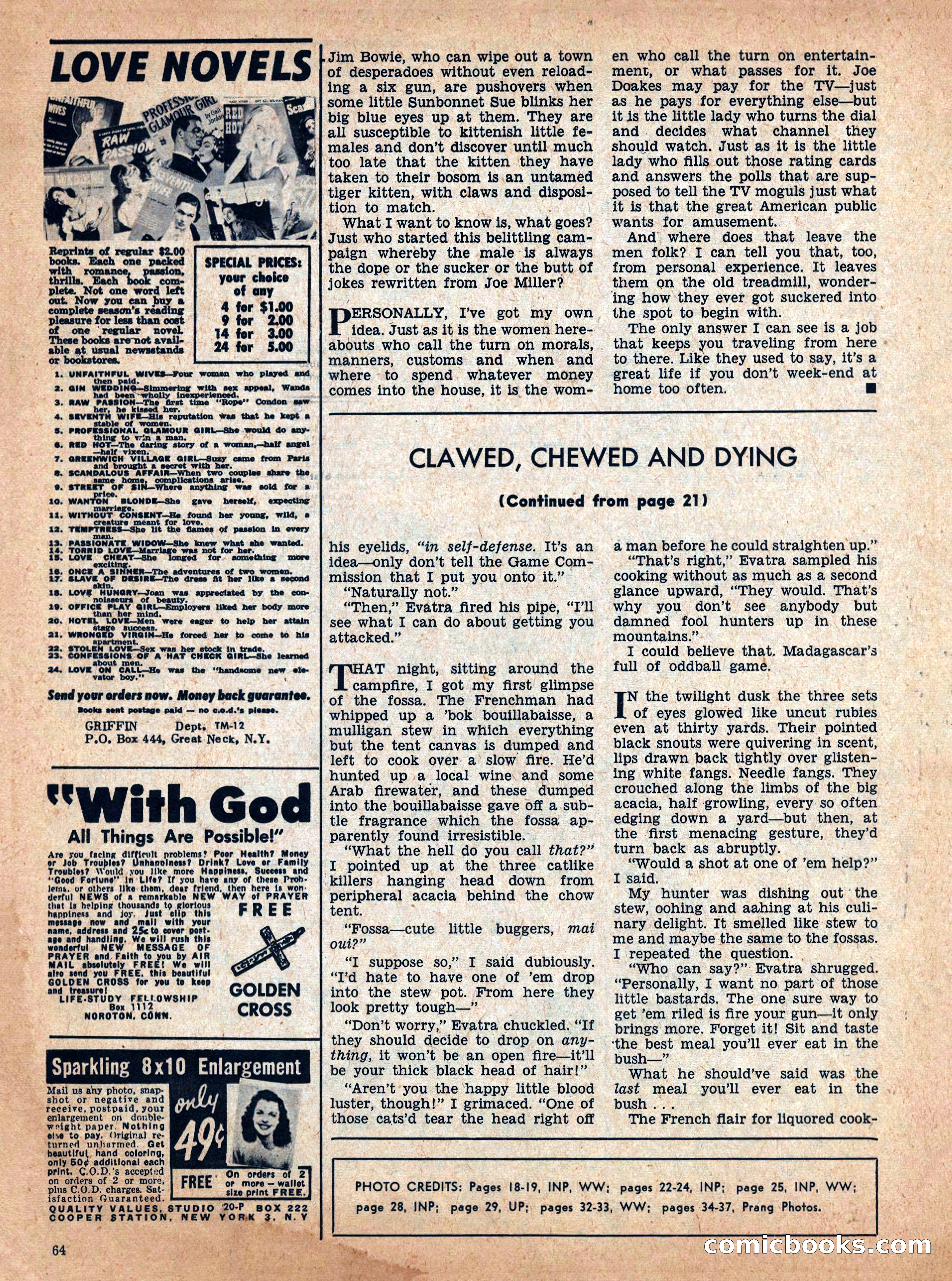 True Men Stories, December 1958 — page 64 of 76