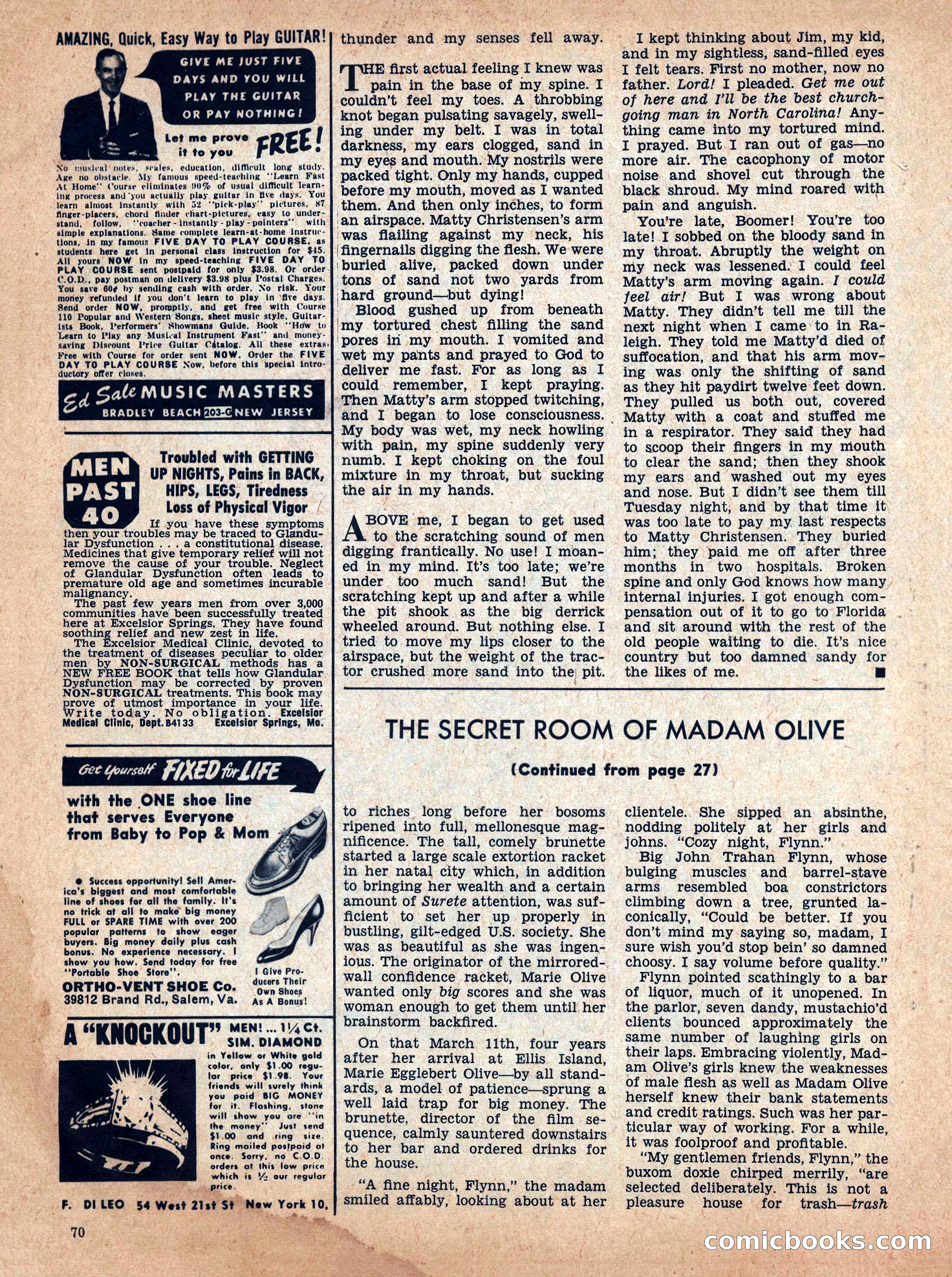 True Men Stories, December 1958 — page 70 of 76