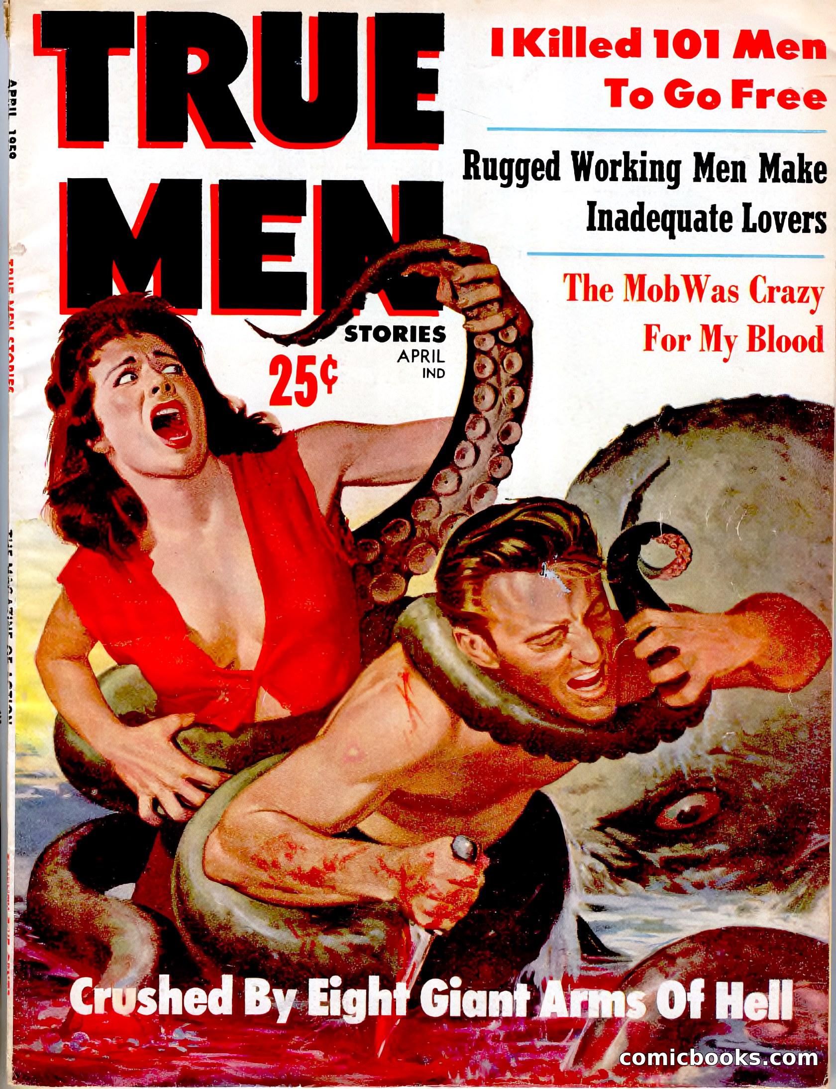 True Men Stories, April 1959 — page 1 of 77