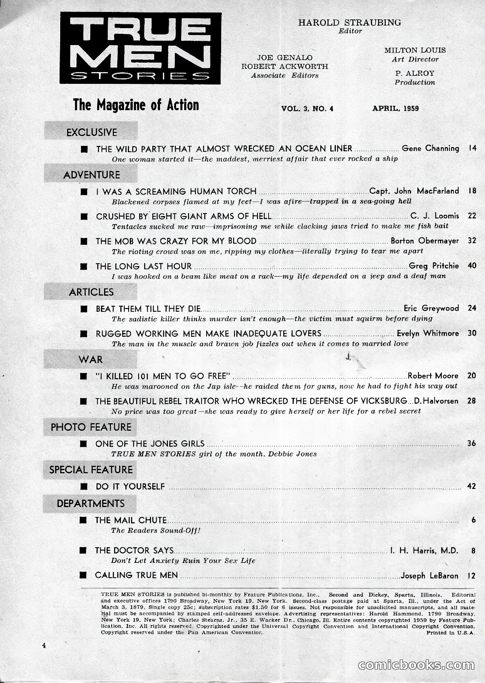True Men Stories, April 1959 — page 4 of 77