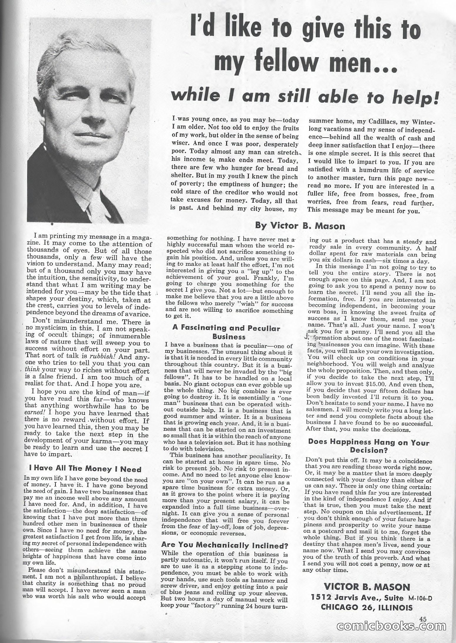 True Men Stories, April 1959 — page 46 of 77