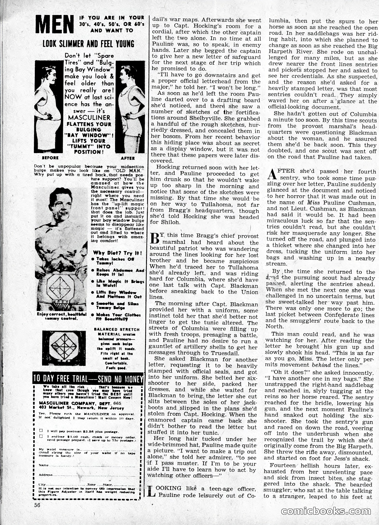 True Men Stories, April 1959 — page 57 of 77
