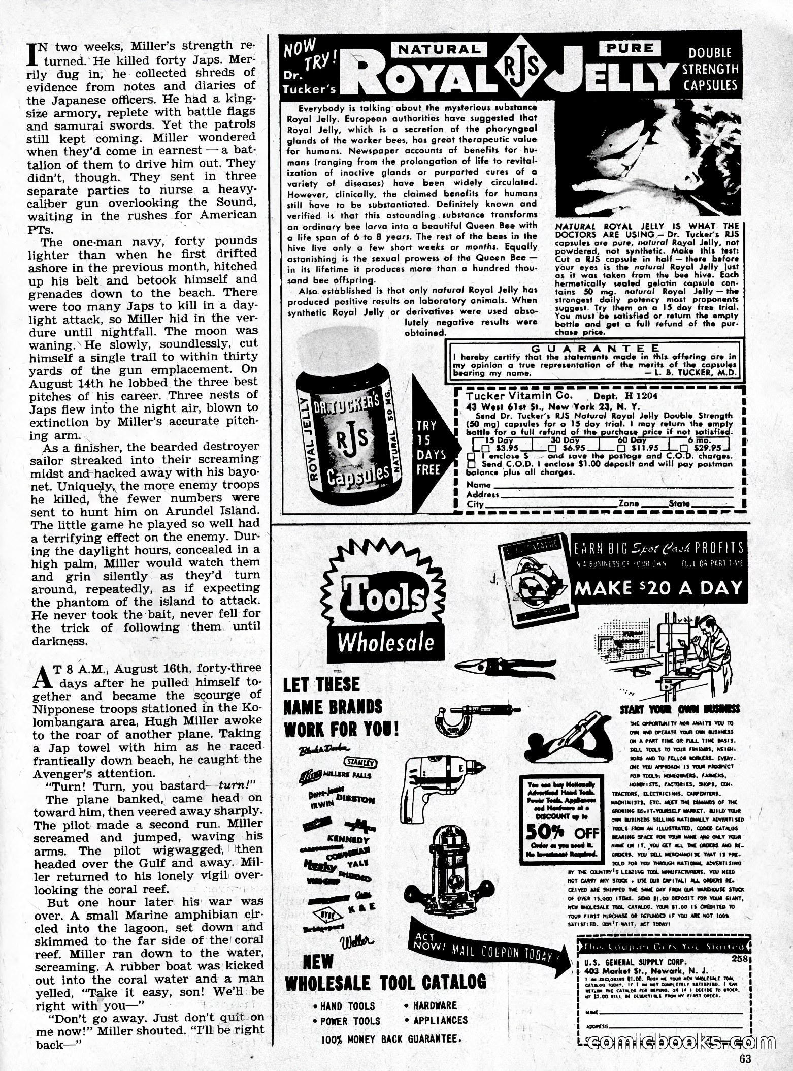 True Men Stories, April 1959 — page 64 of 77