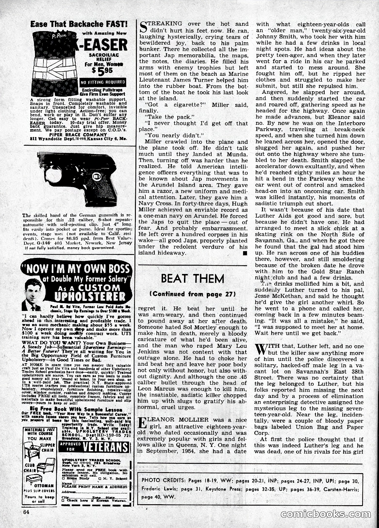 True Men Stories, April 1959 — page 65 of 77