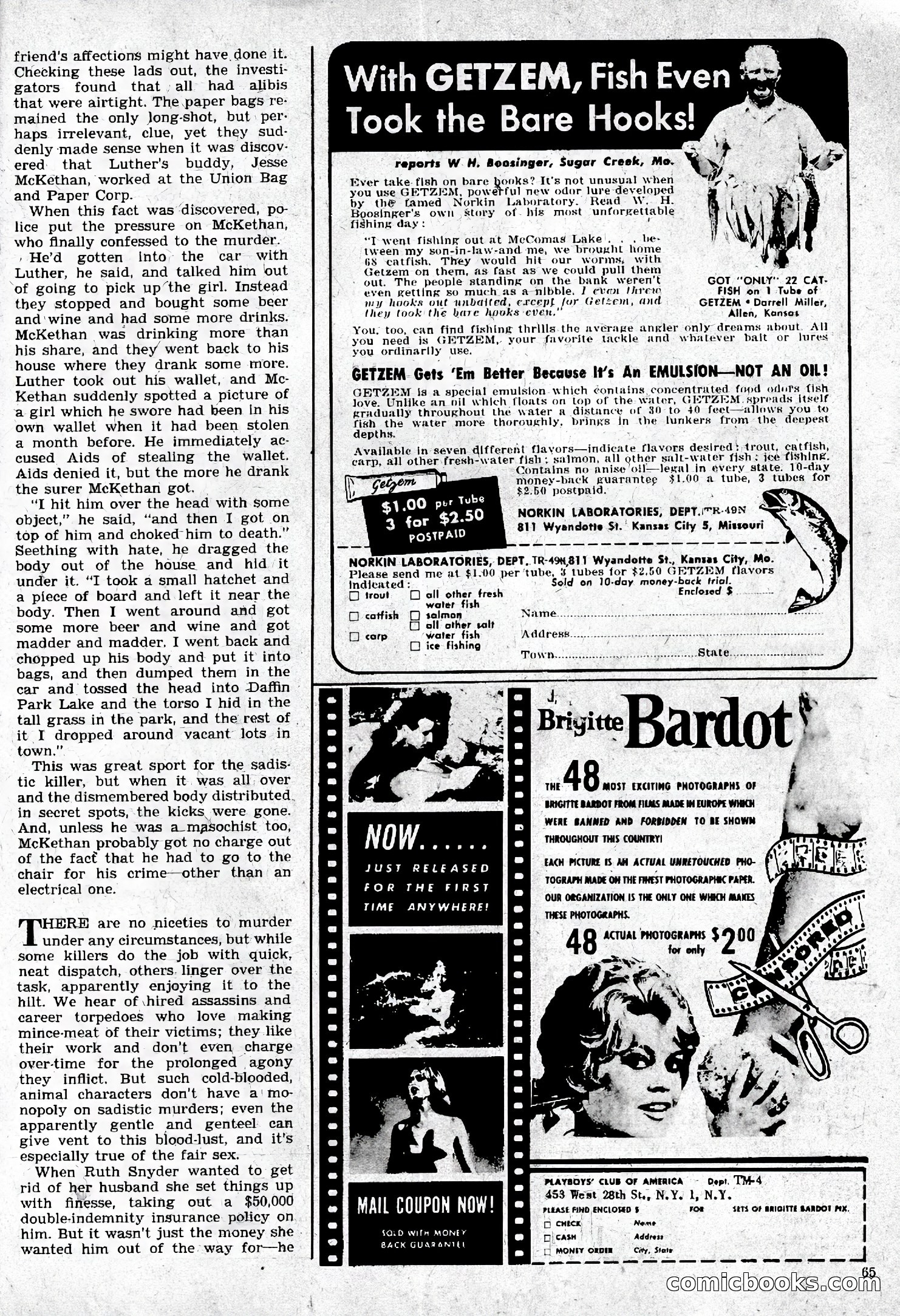 True Men Stories, April 1959 — page 66 of 77