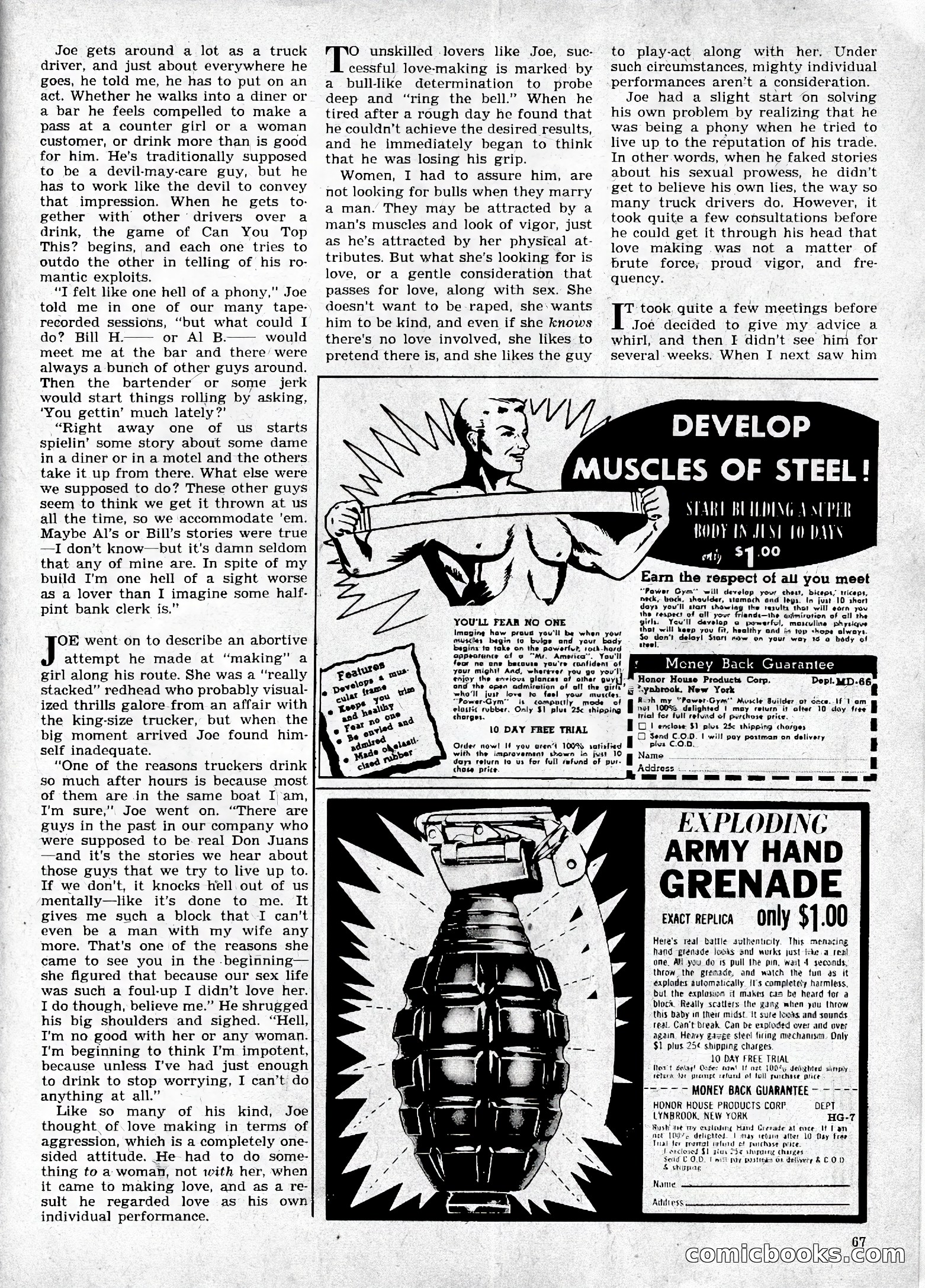 True Men Stories, April 1959 — page 68 of 77