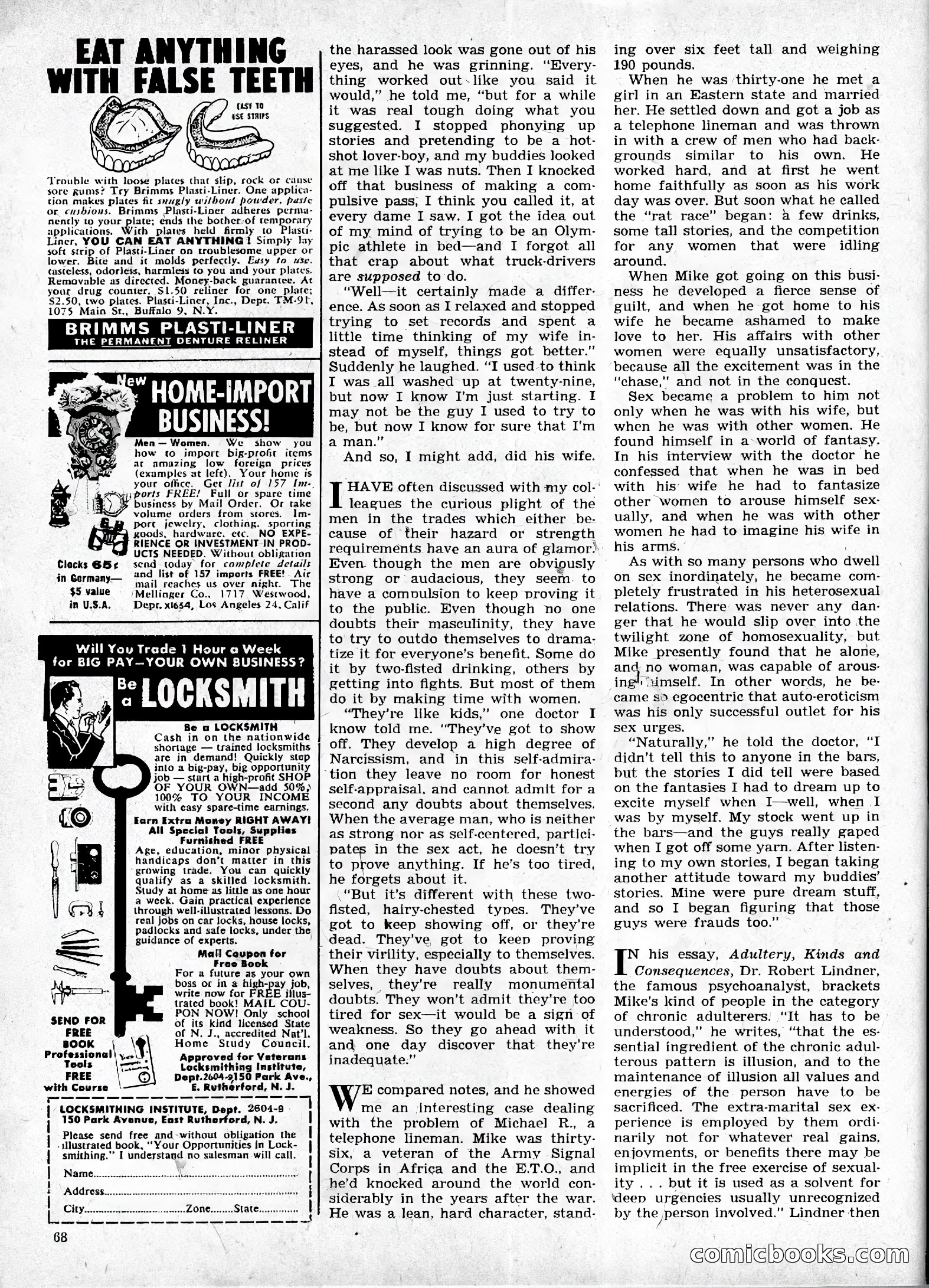 True Men Stories, April 1959 — page 69 of 77