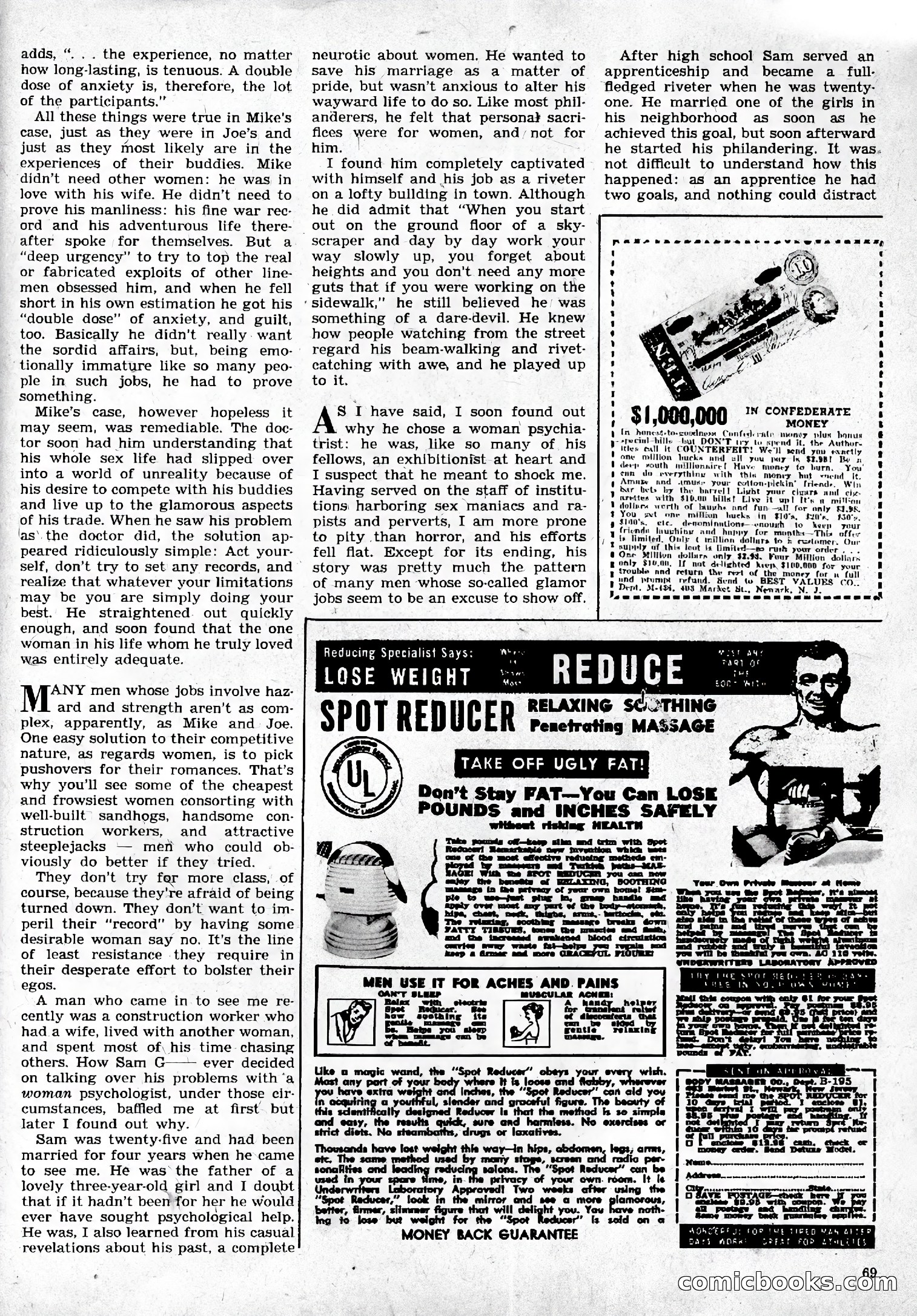 True Men Stories, April 1959 — page 70 of 77