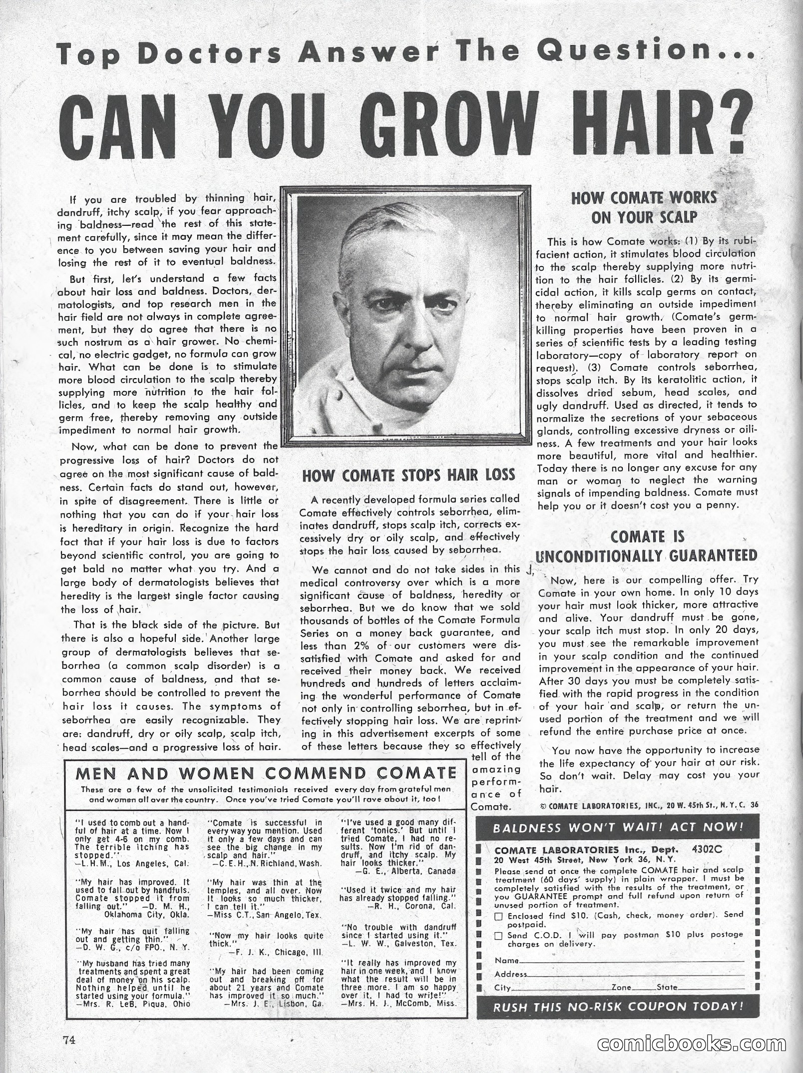 True Men Stories, April 1959 — page 75 of 77