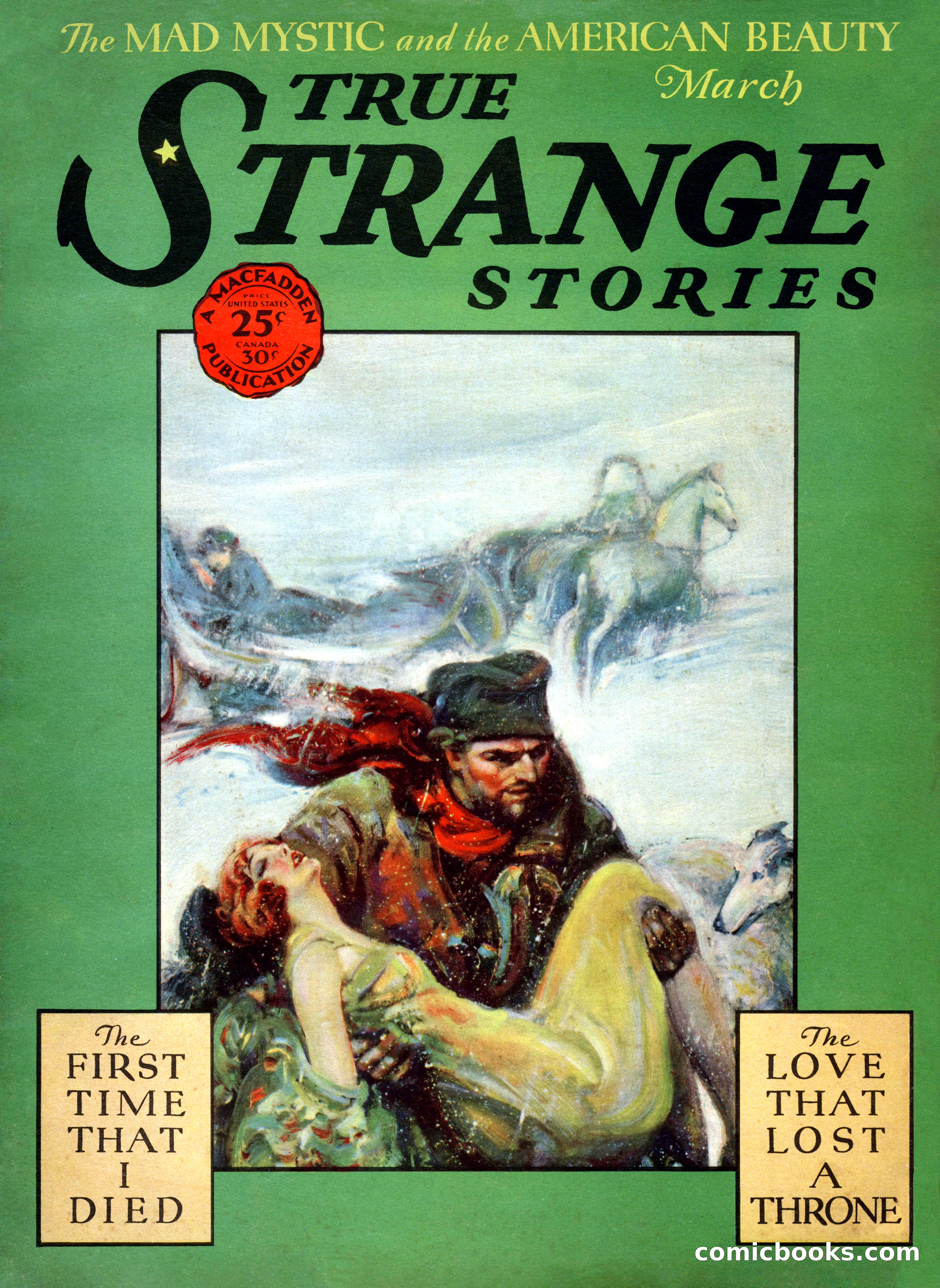 True Strange Stories, March 1929 — page 1 of 100