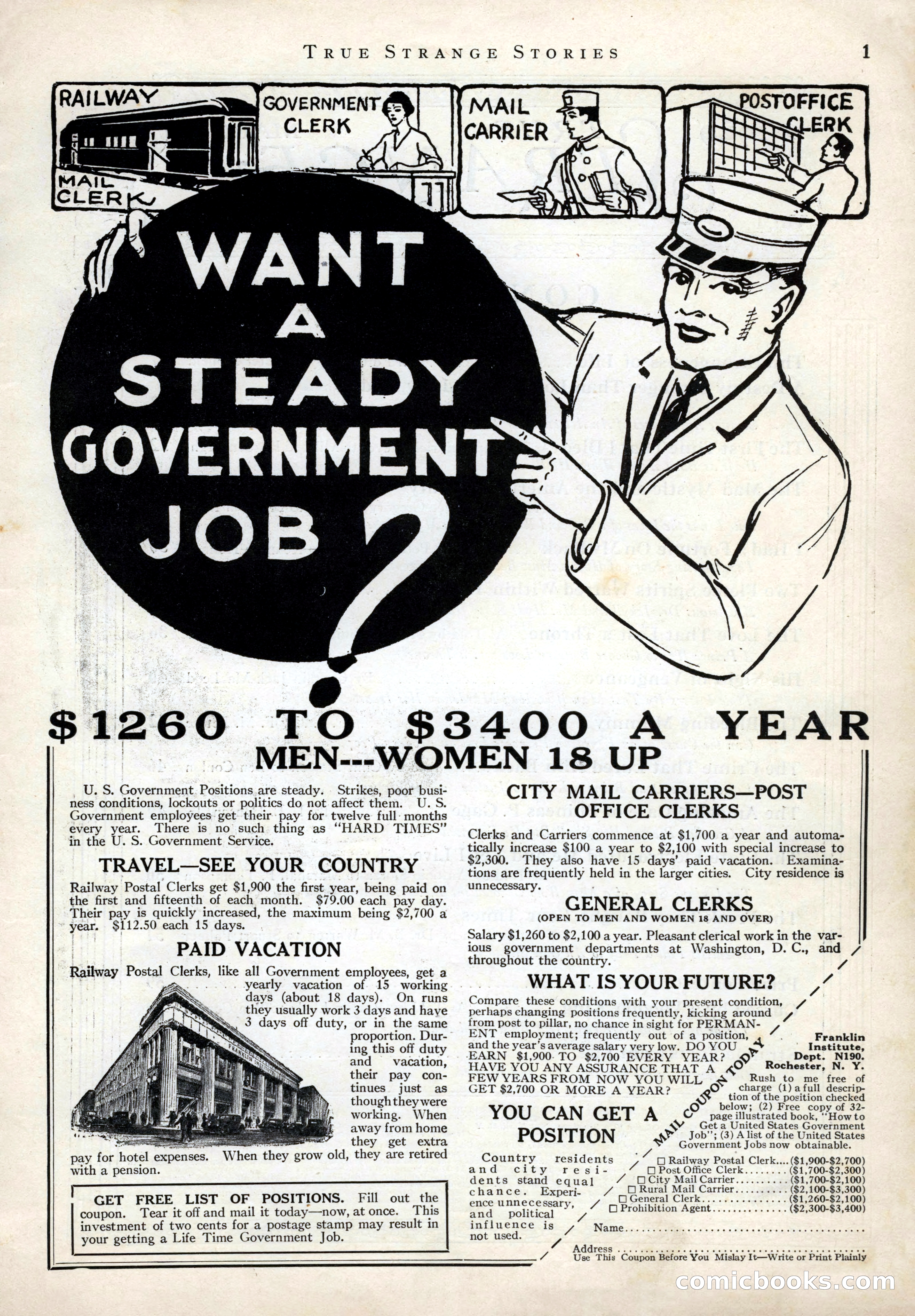 True Strange Stories, March 1929 — page 3 of 100