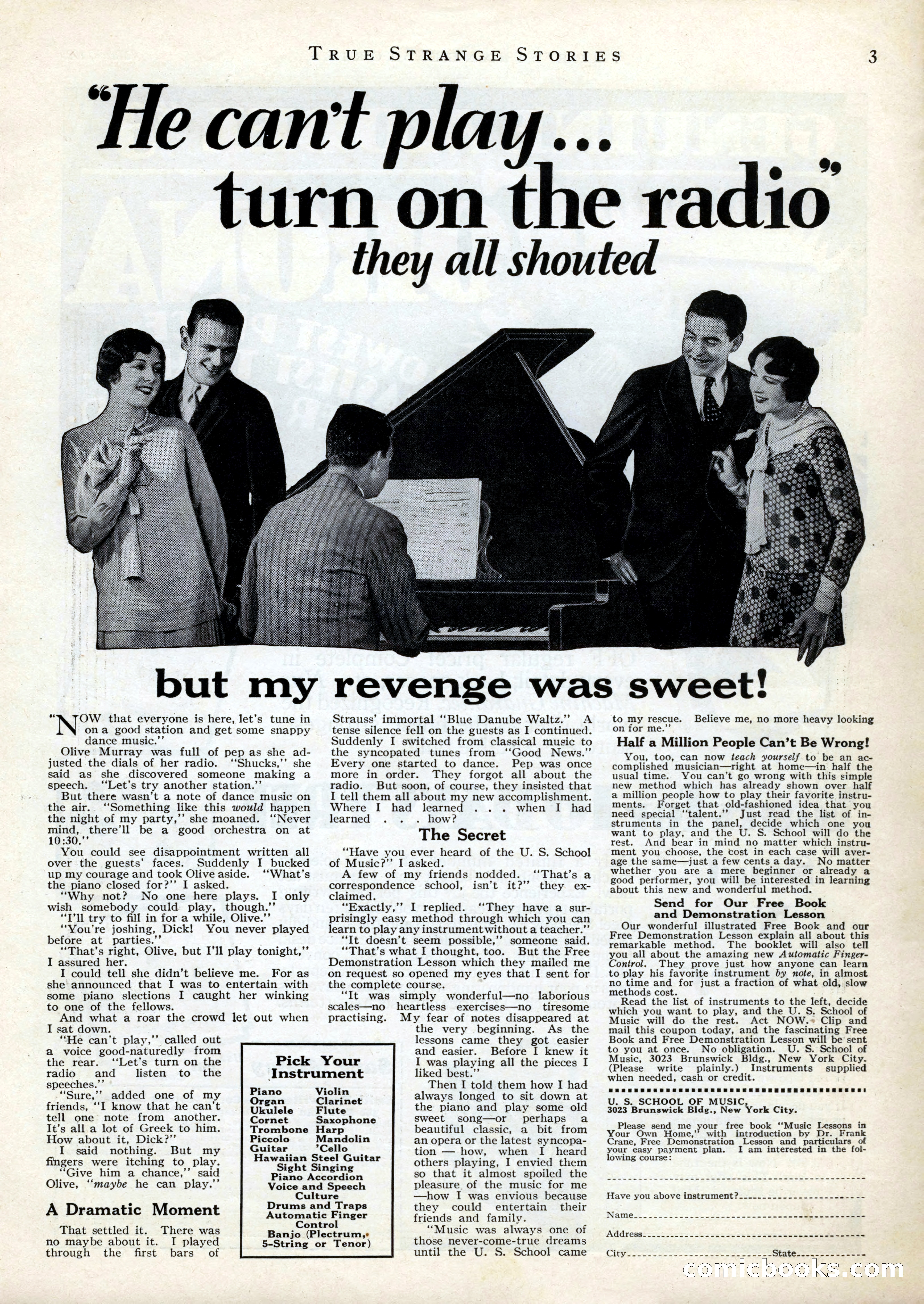 True Strange Stories, March 1929 — page 5 of 100