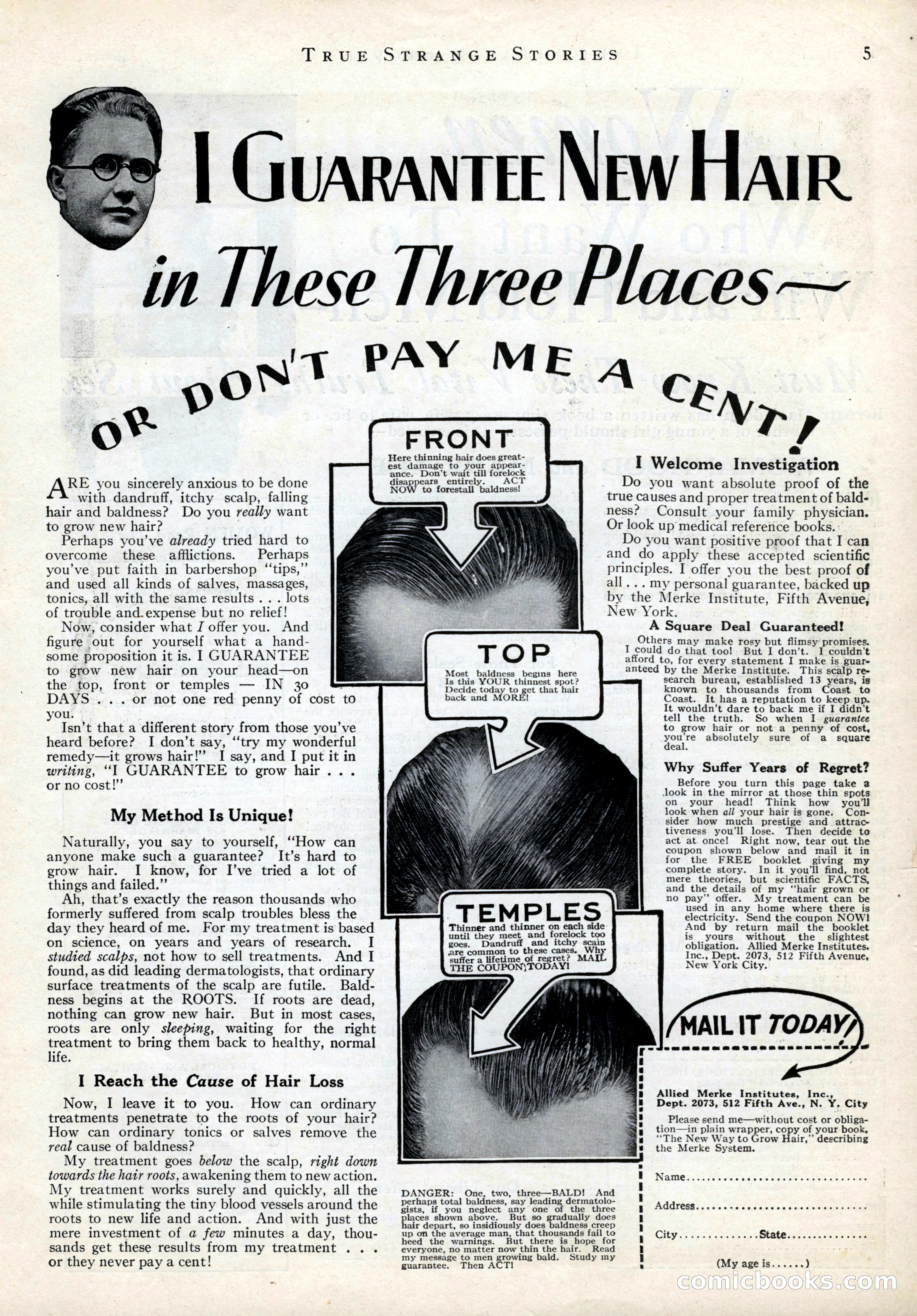 True Strange Stories, March 1929 — page 7 of 100