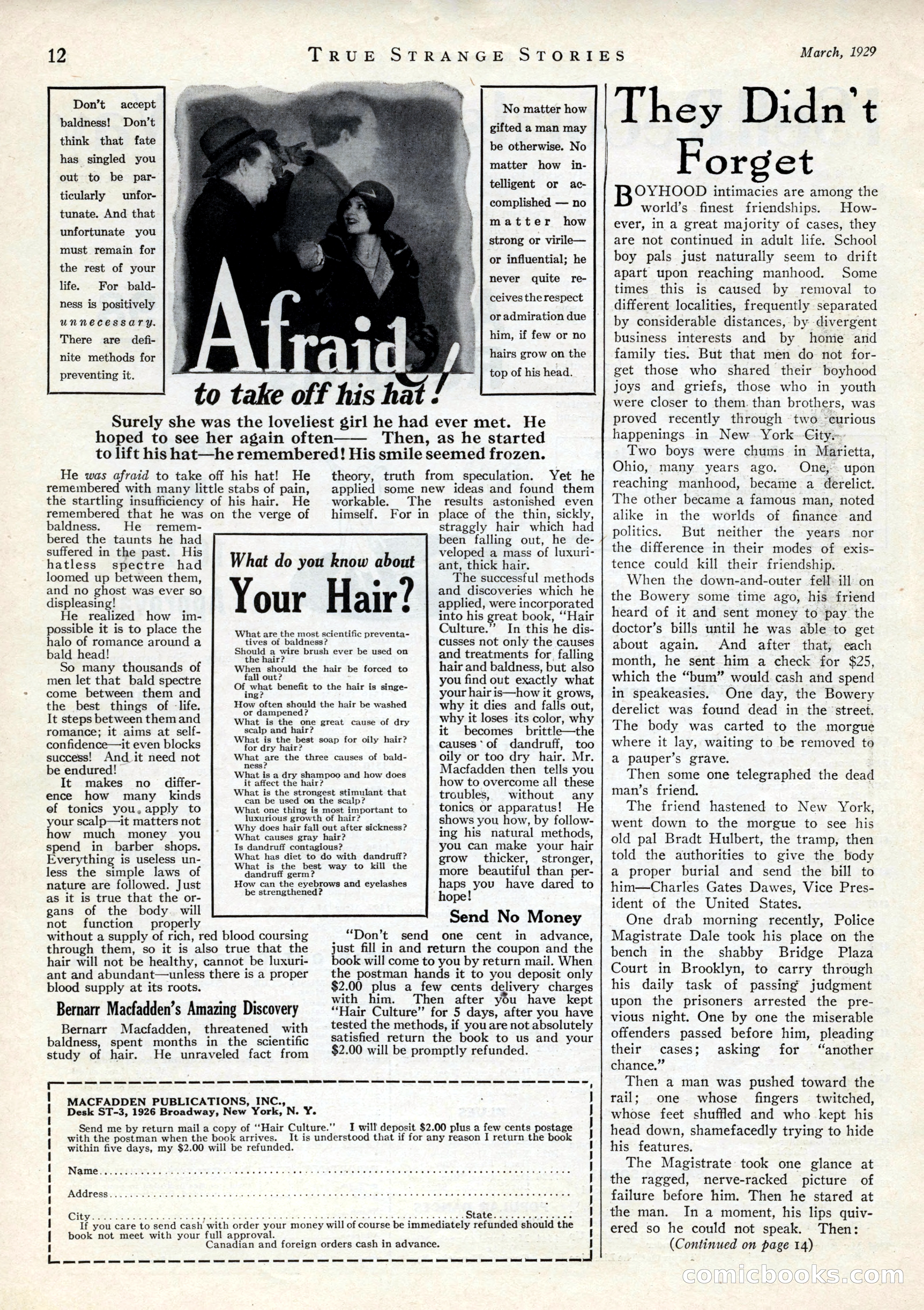 True Strange Stories, March 1929 — page 14 of 100