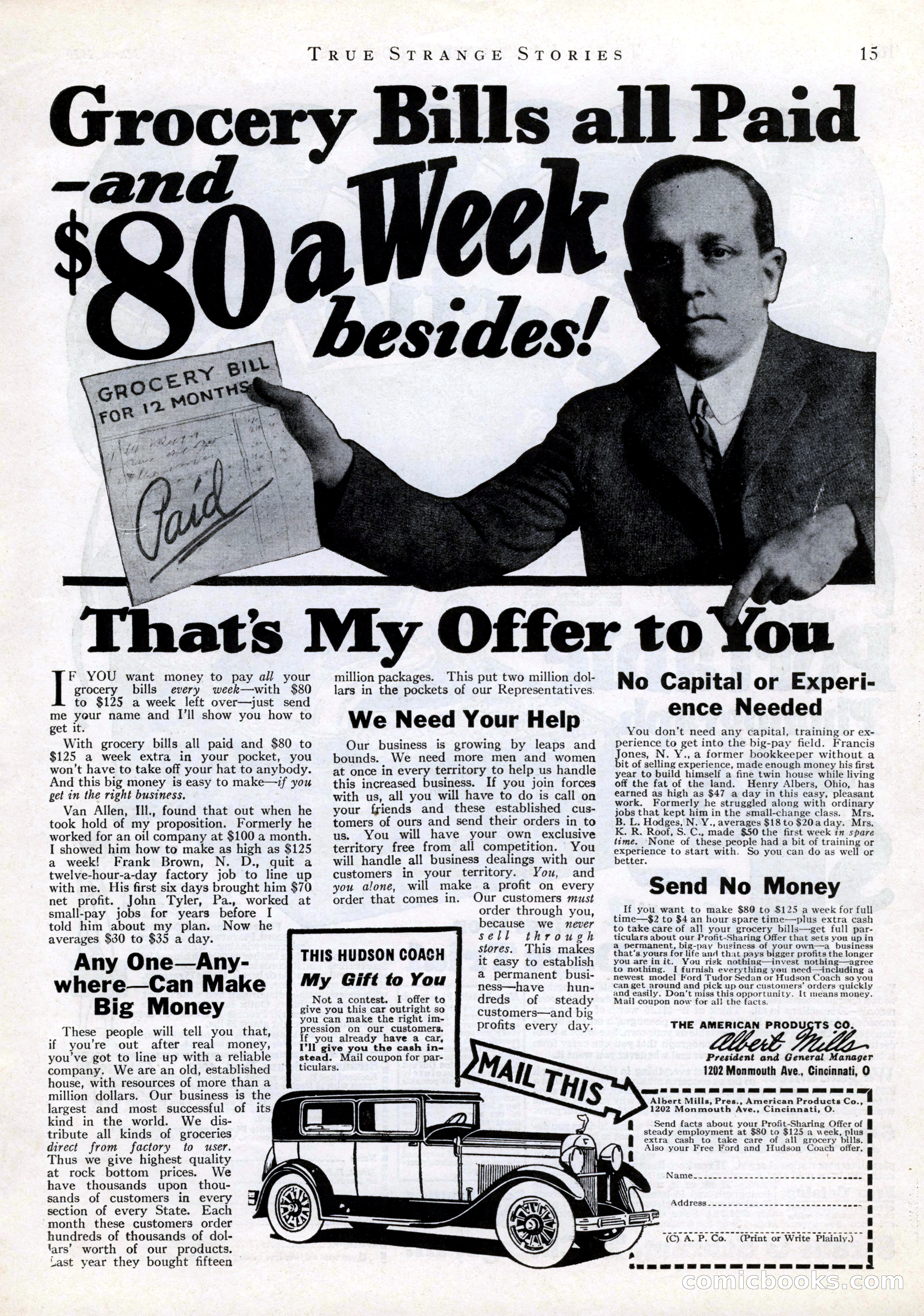 True Strange Stories, March 1929 — page 17 of 100