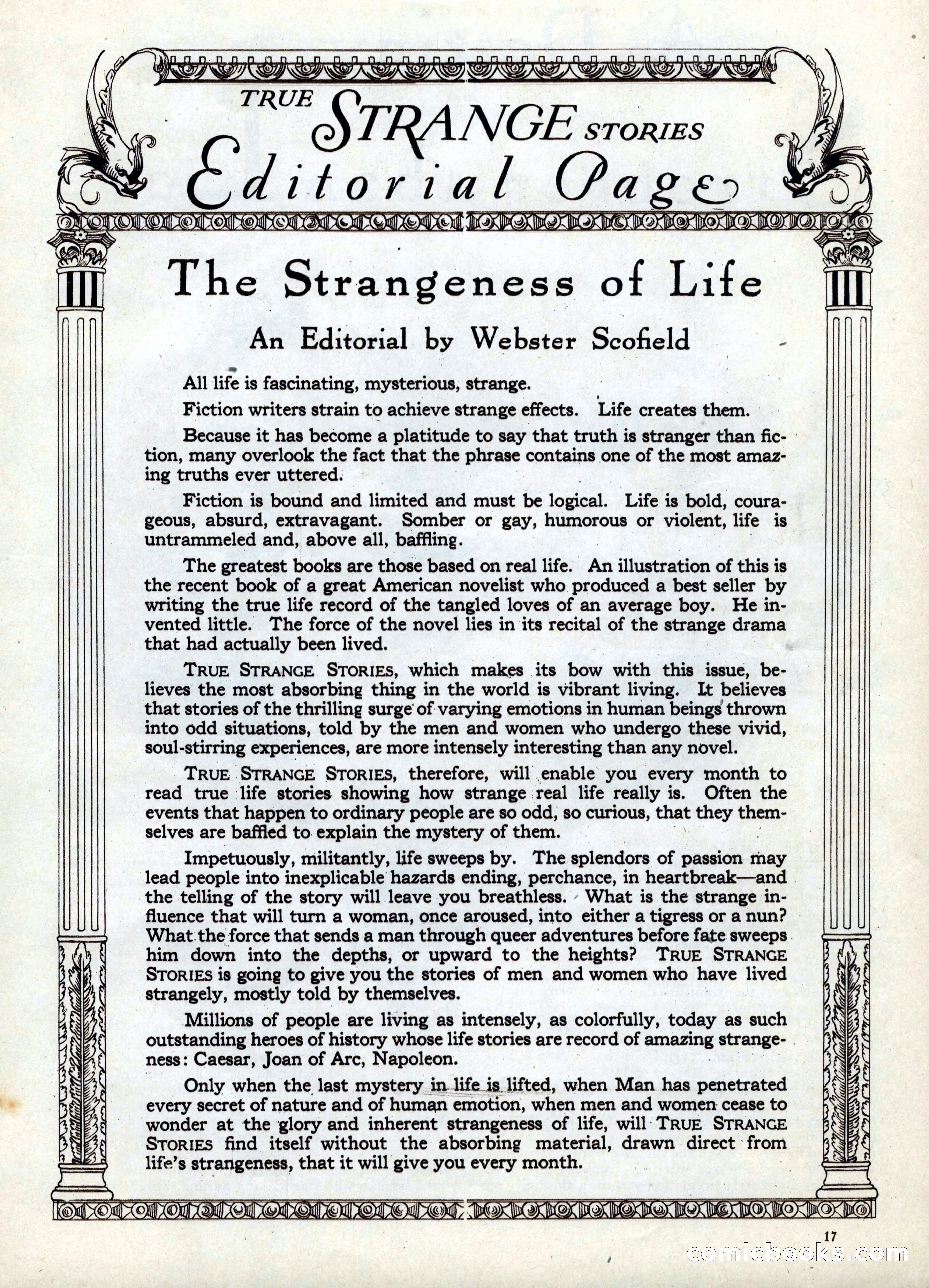 True Strange Stories, March 1929 — page 19 of 100