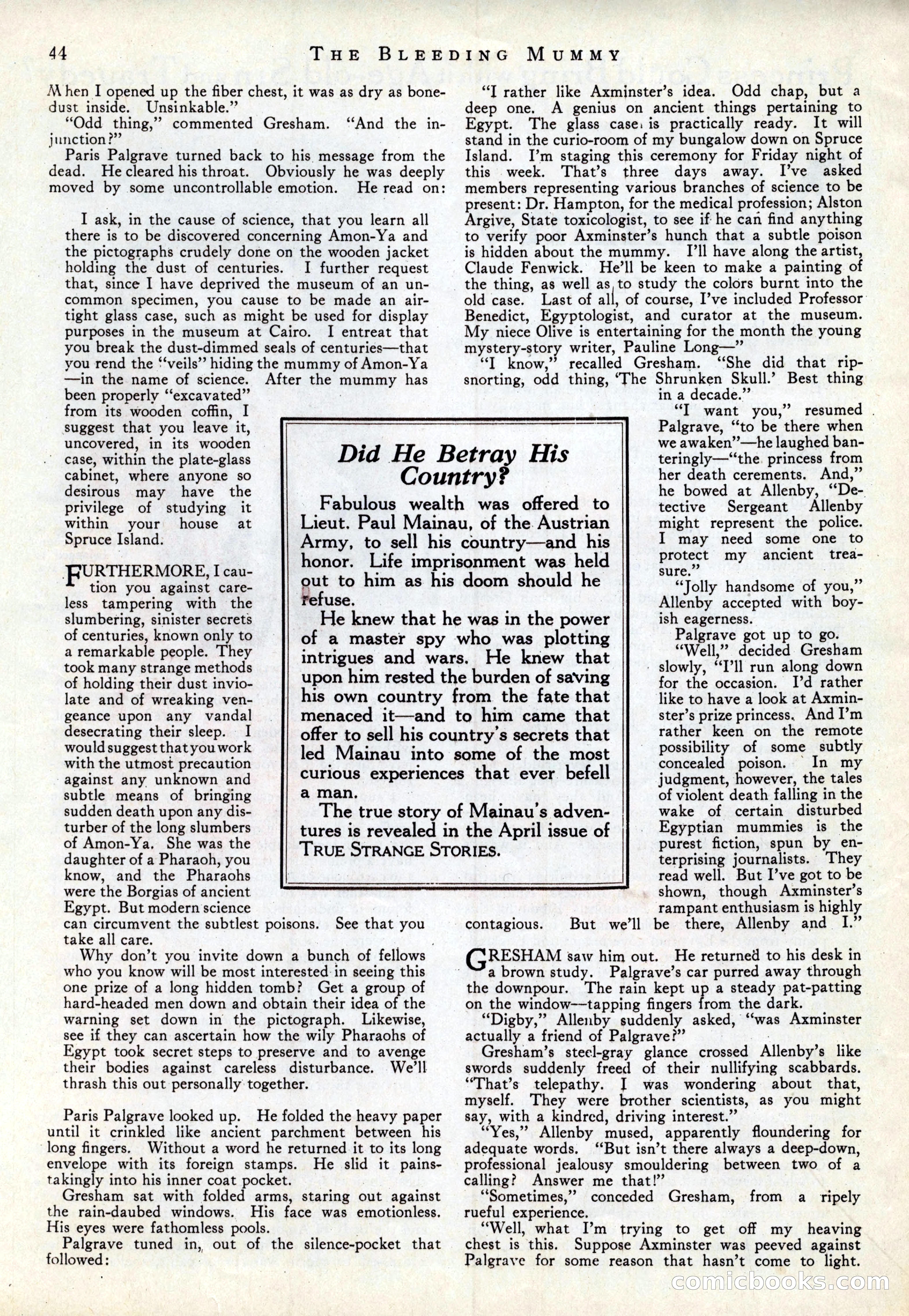 True Strange Stories, March 1929 — page 46 of 100