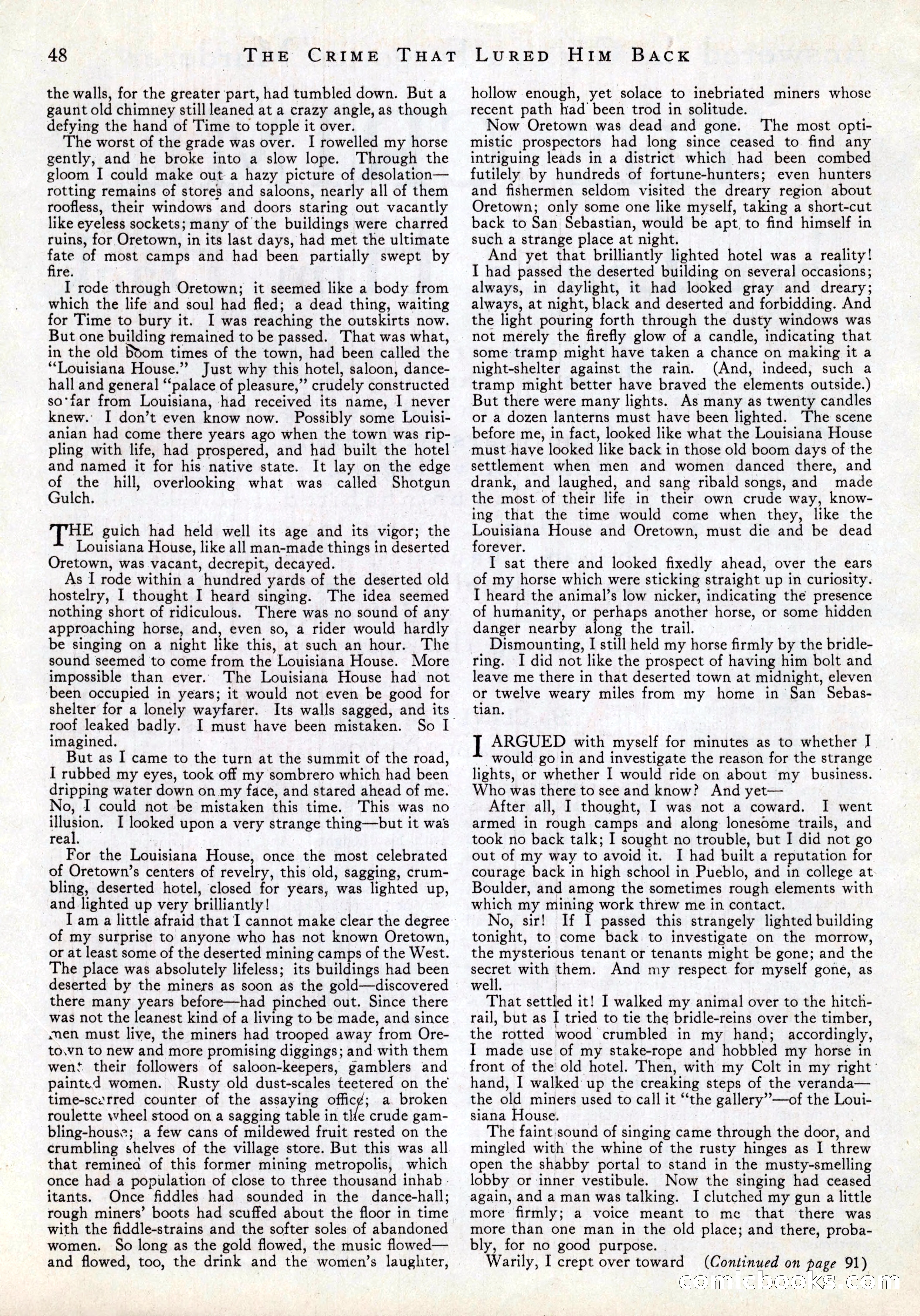 True Strange Stories, March 1929 — page 50 of 100