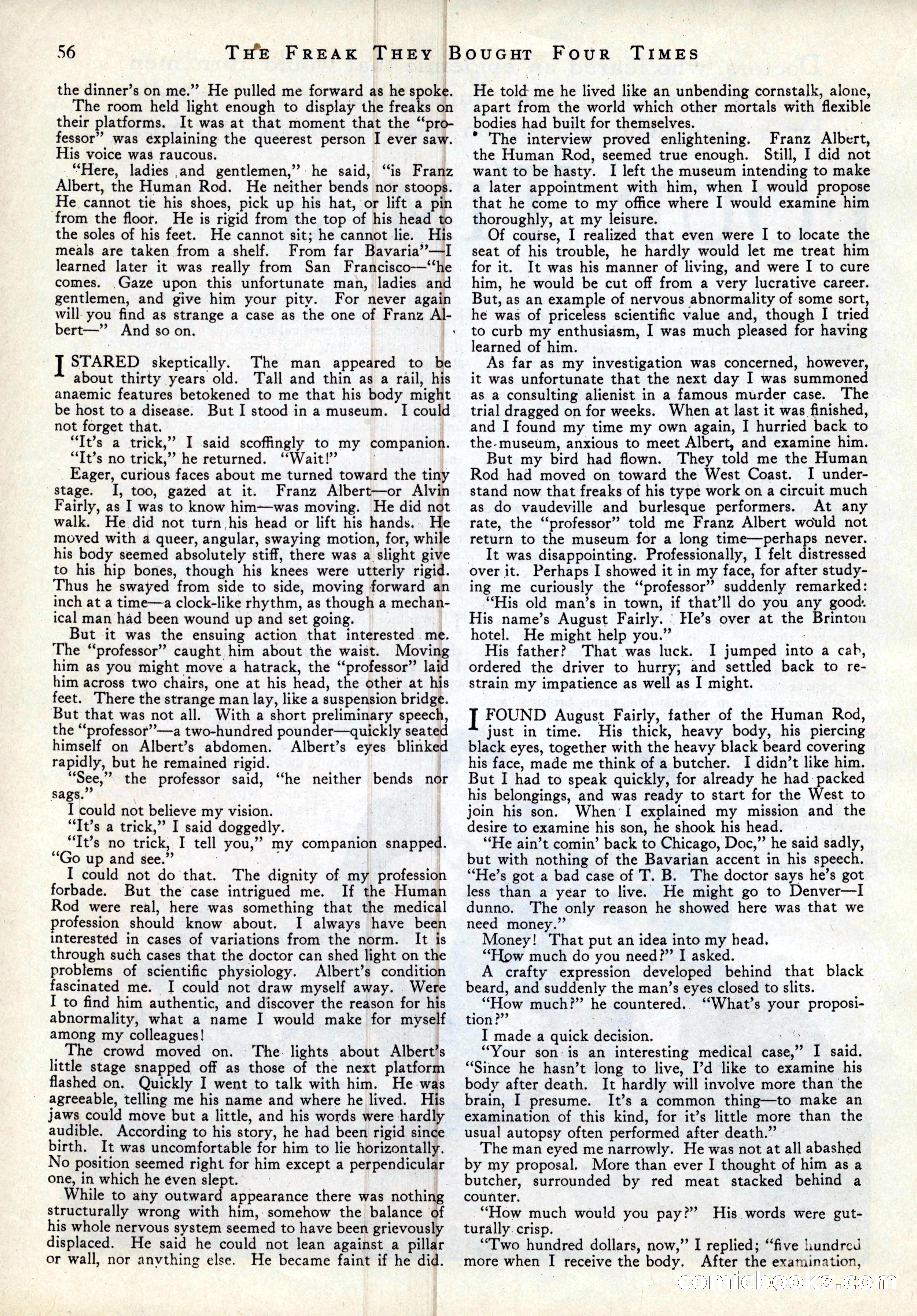 True Strange Stories, March 1929 — page 58 of 100