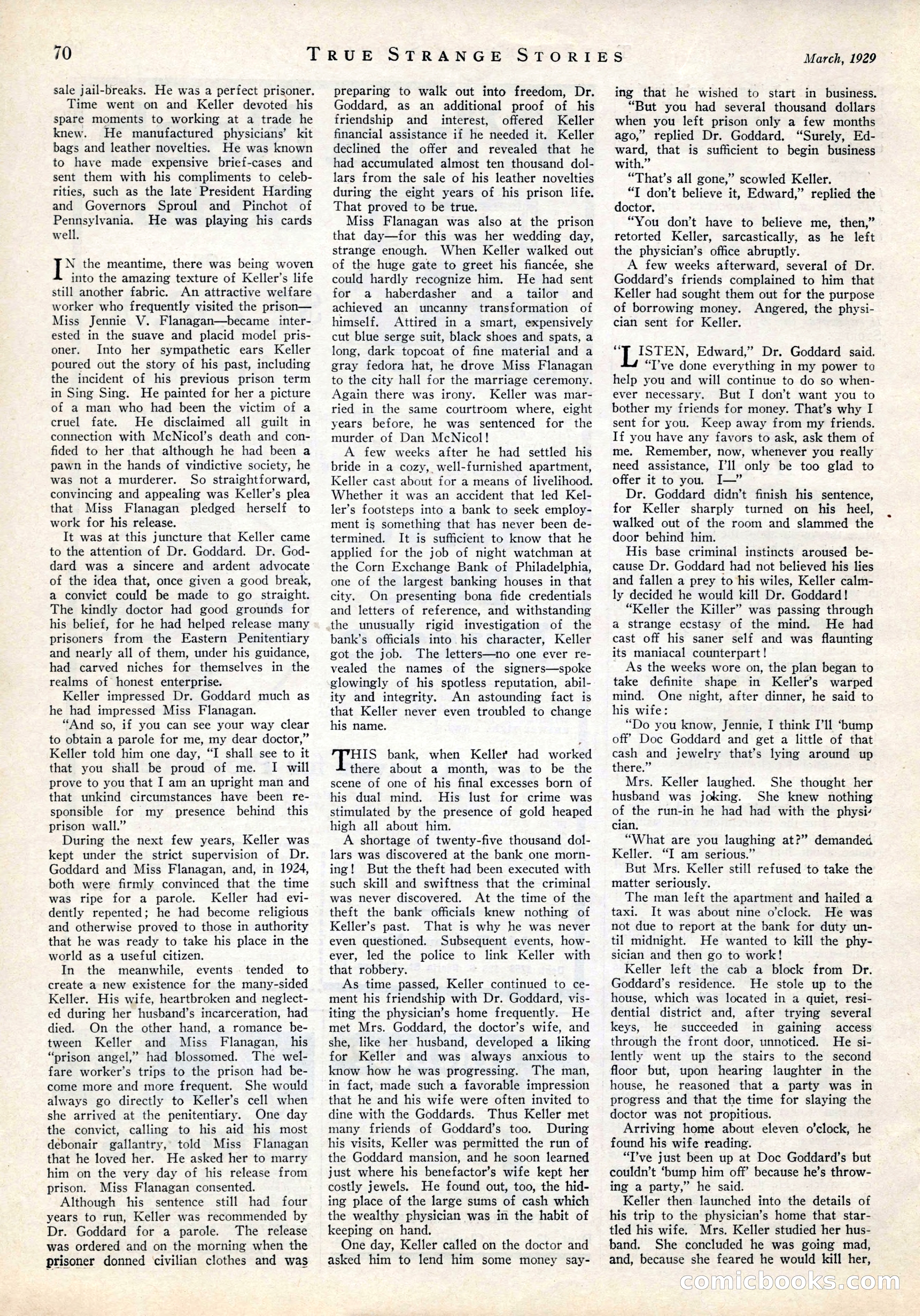 True Strange Stories, March 1929 — page 72 of 100