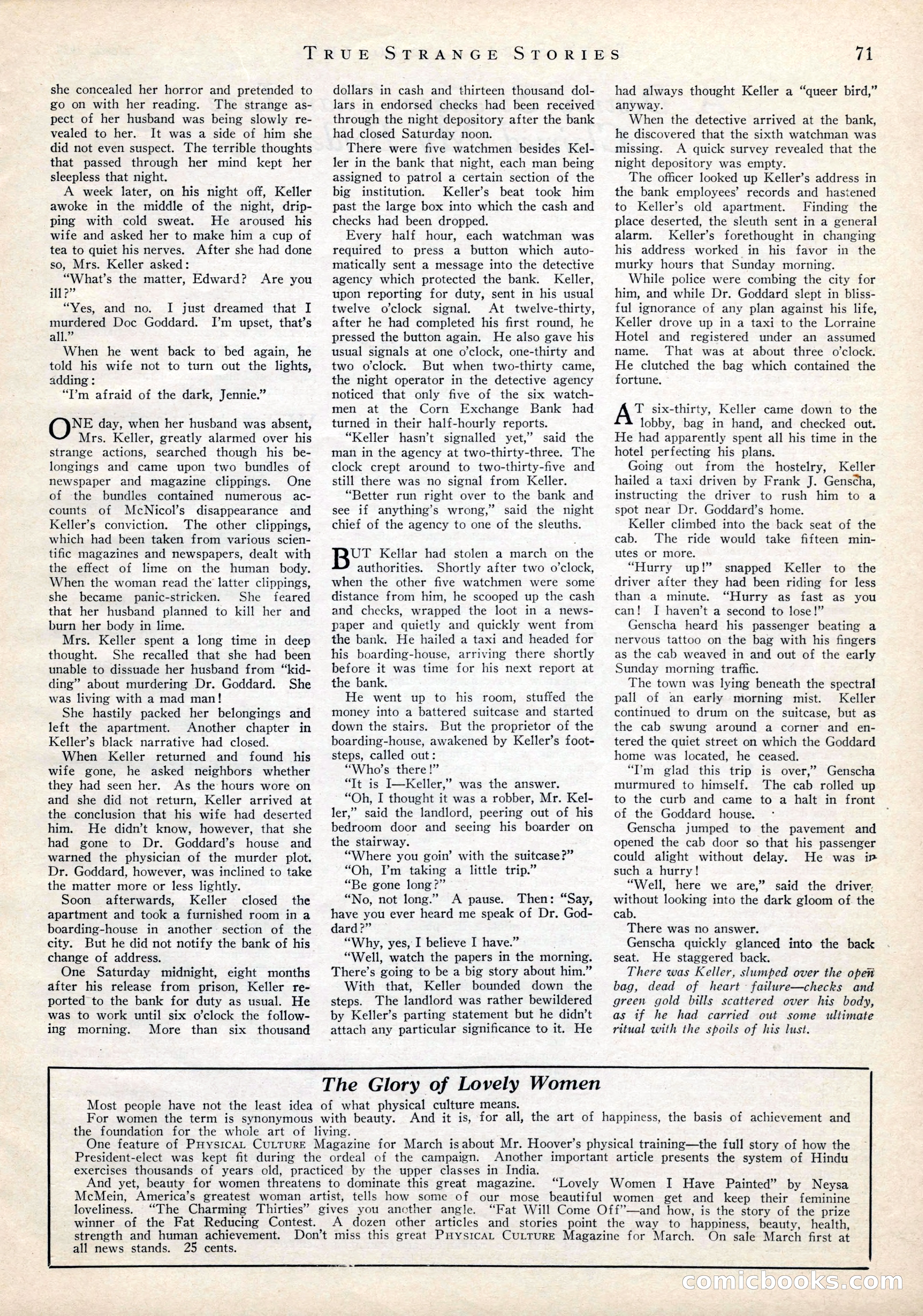 True Strange Stories, March 1929 — page 73 of 100
