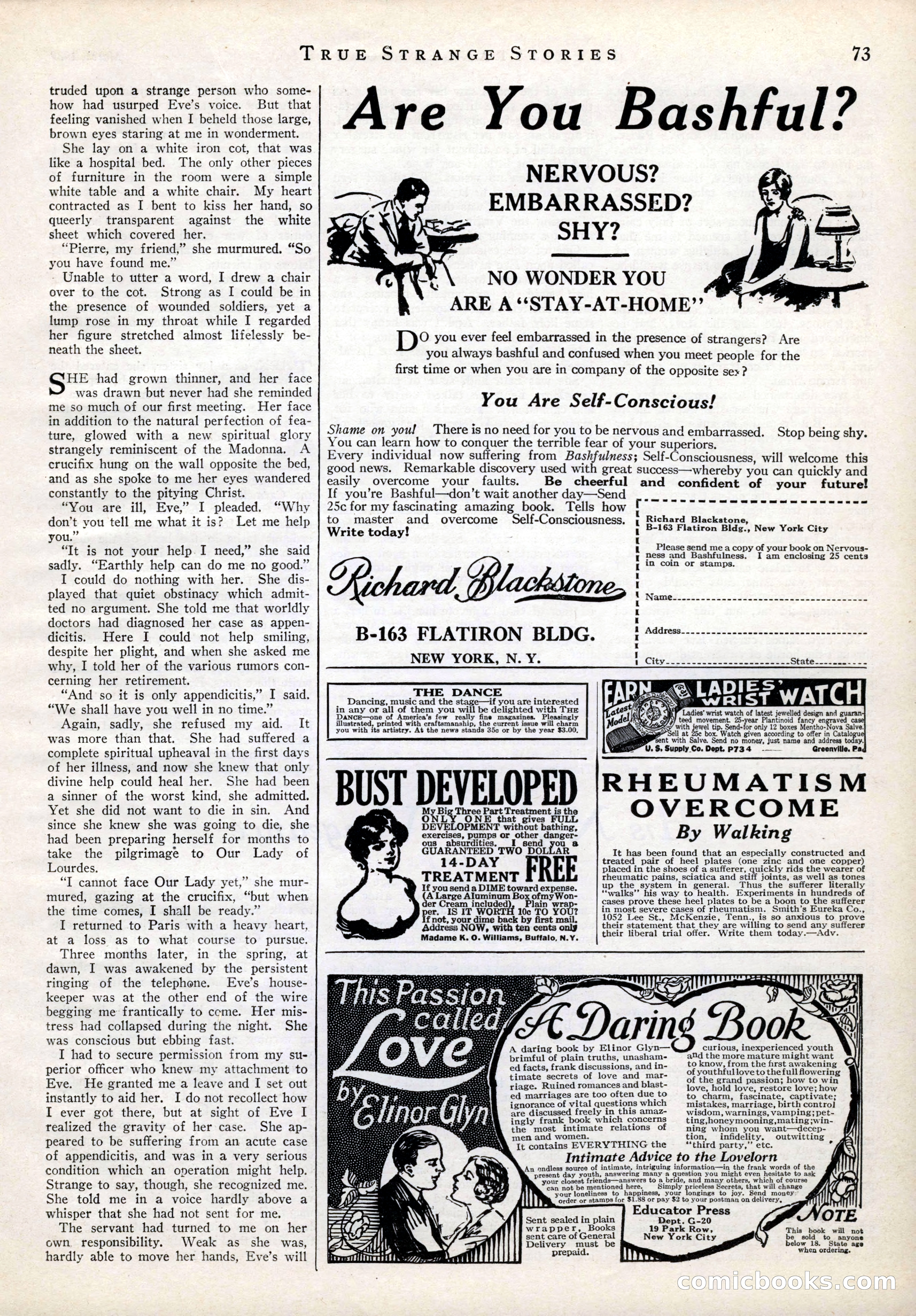 True Strange Stories, March 1929 — page 75 of 100