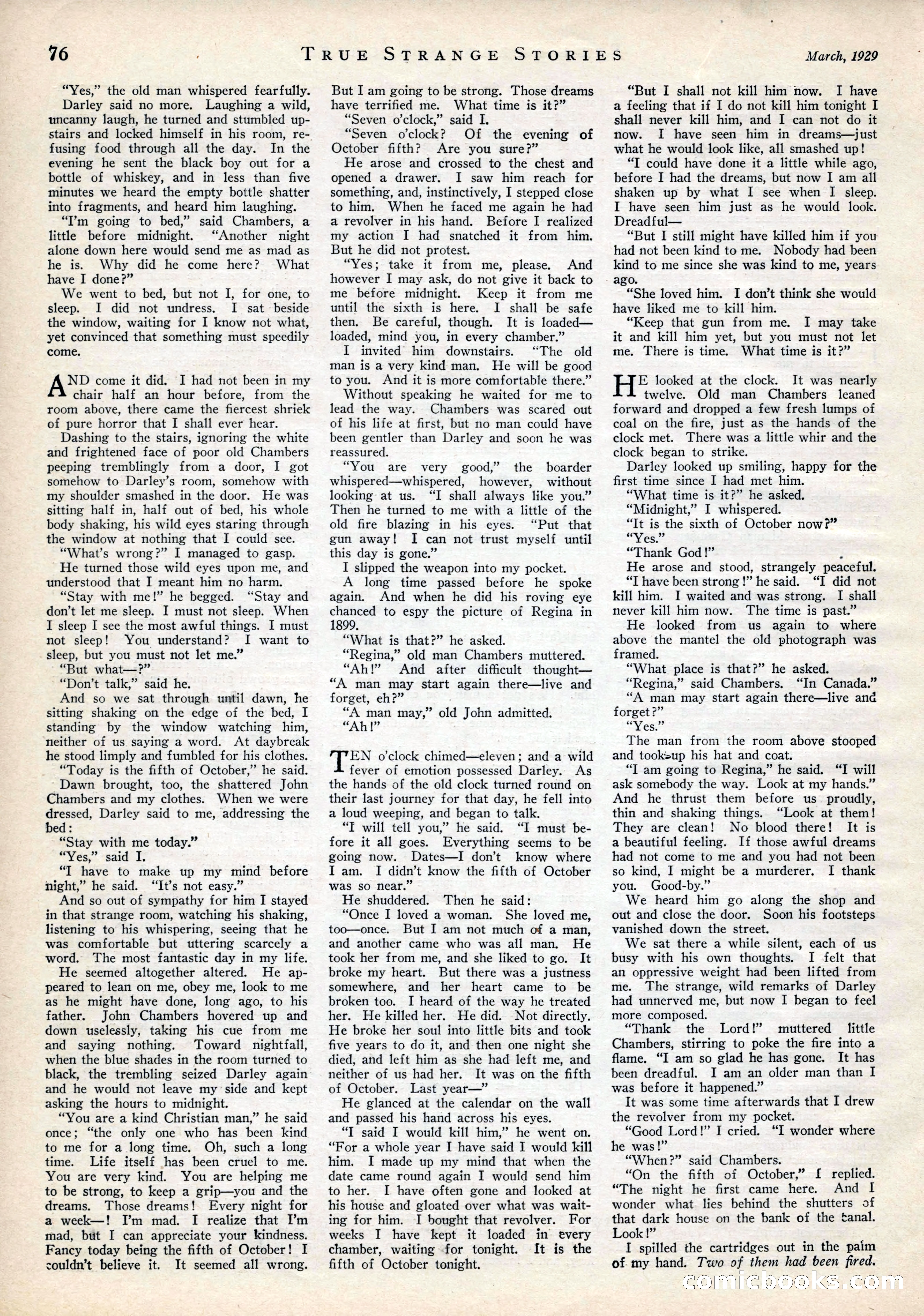 True Strange Stories, March 1929 — page 78 of 100