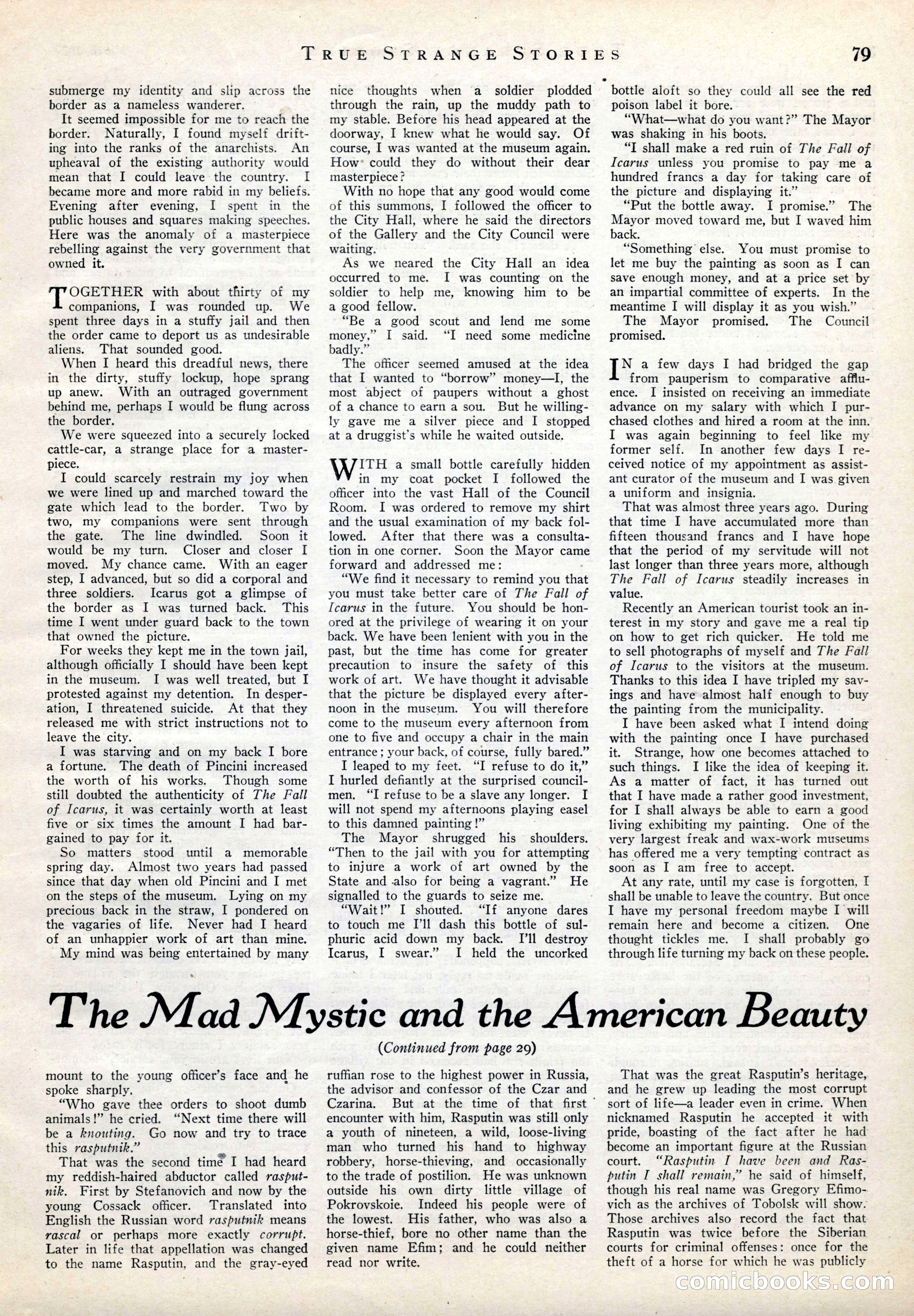 True Strange Stories, March 1929 — page 81 of 100