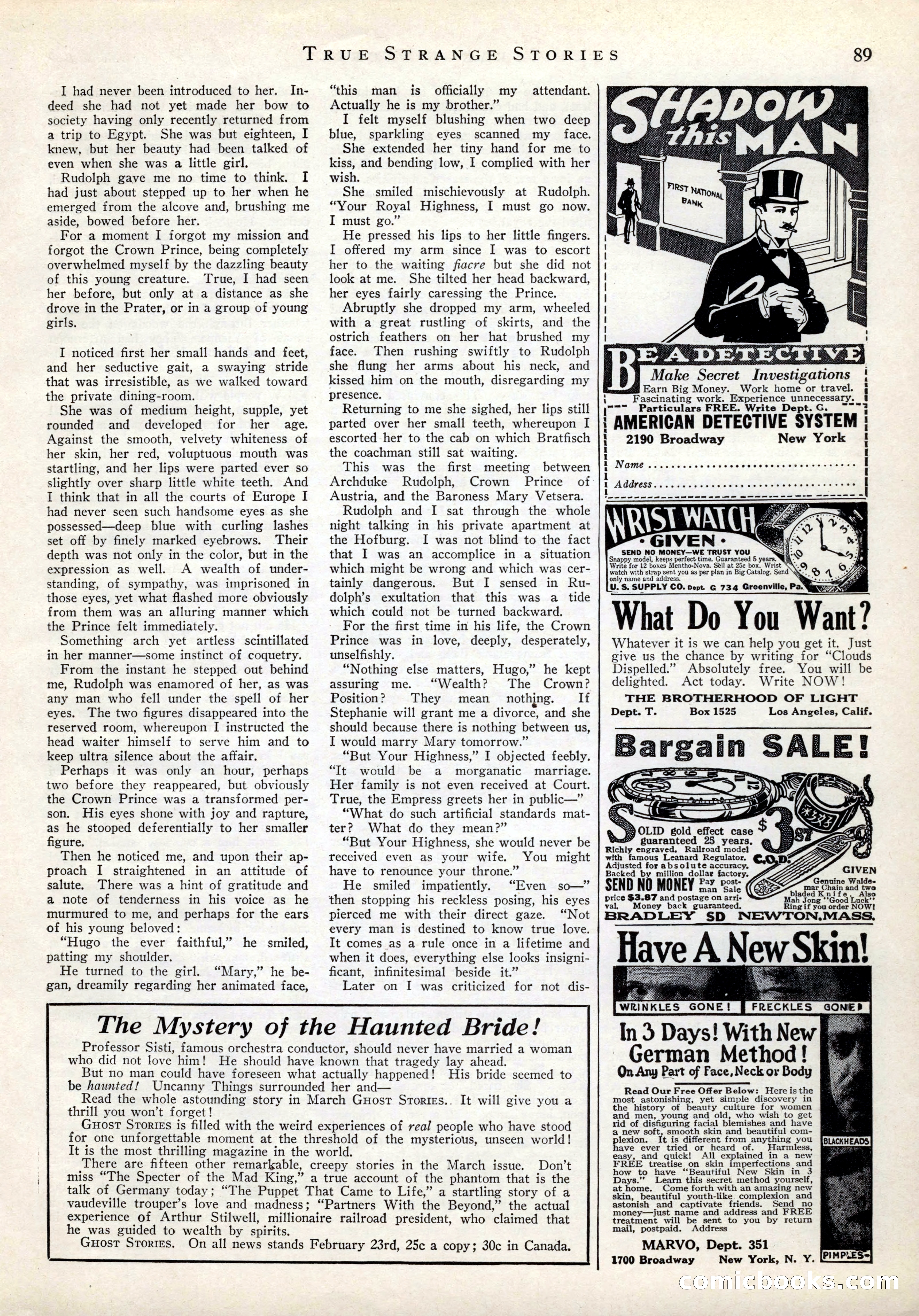 True Strange Stories, March 1929 — page 91 of 100