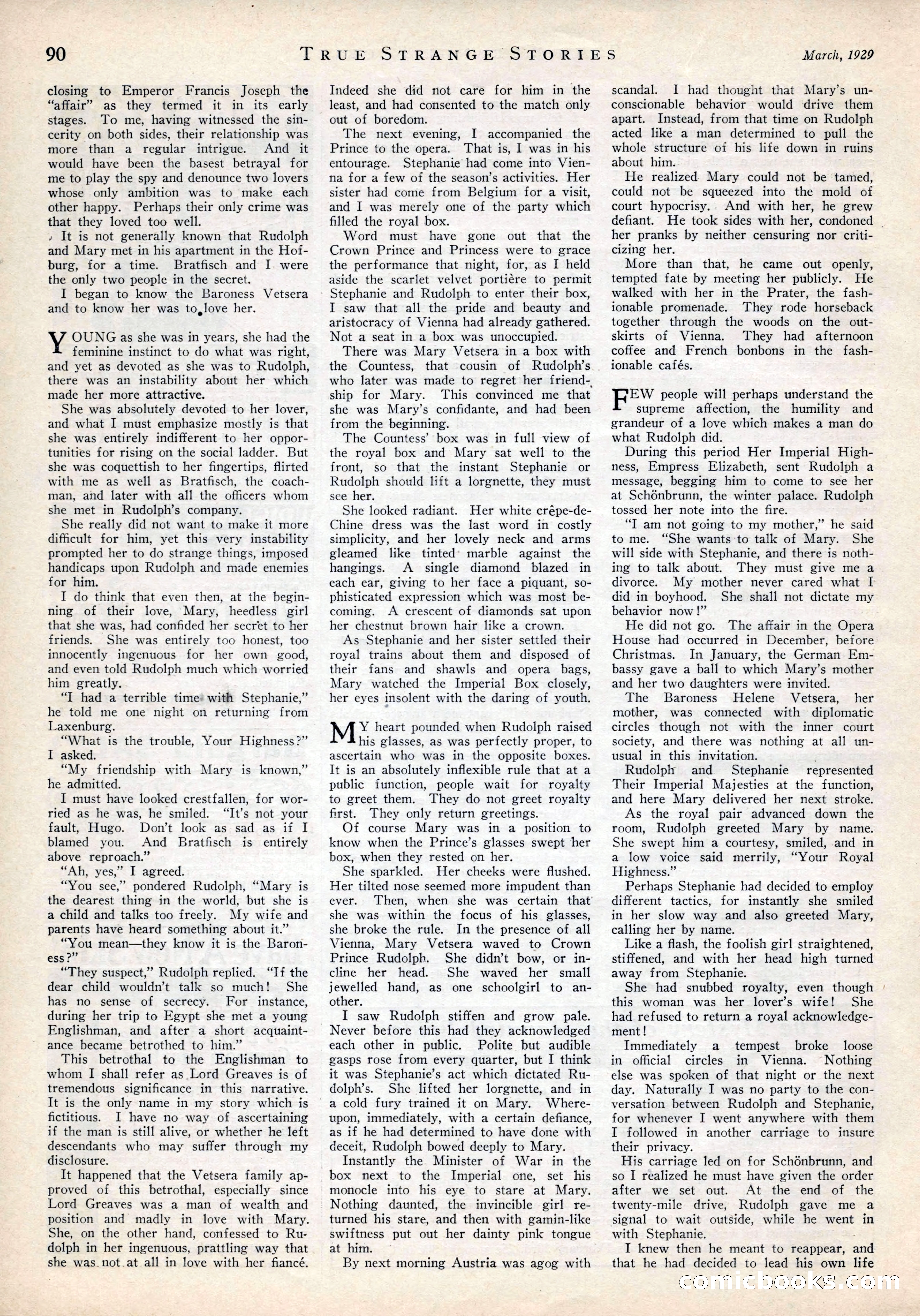 True Strange Stories, March 1929 — page 92 of 100