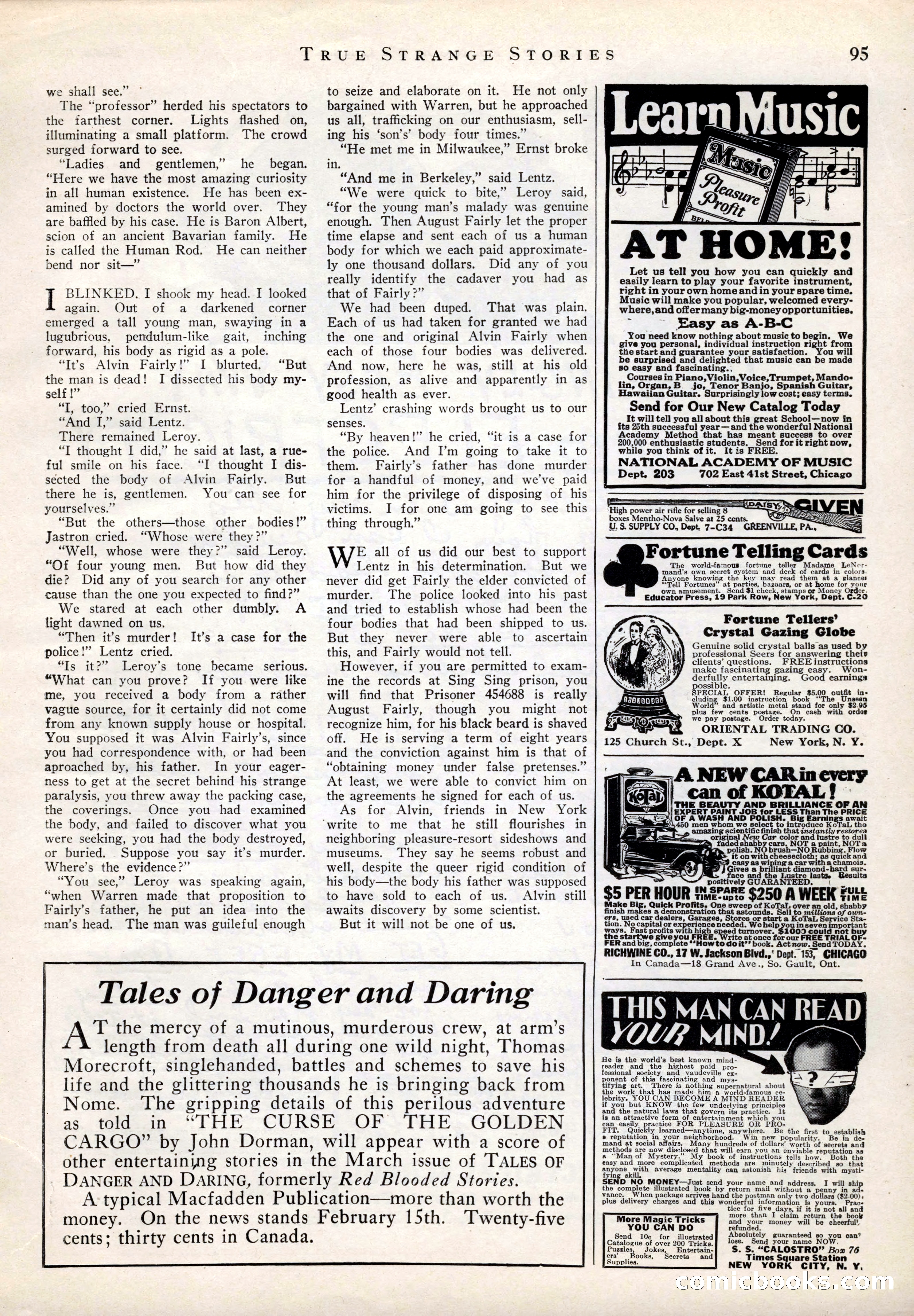 True Strange Stories, March 1929 — page 97 of 100