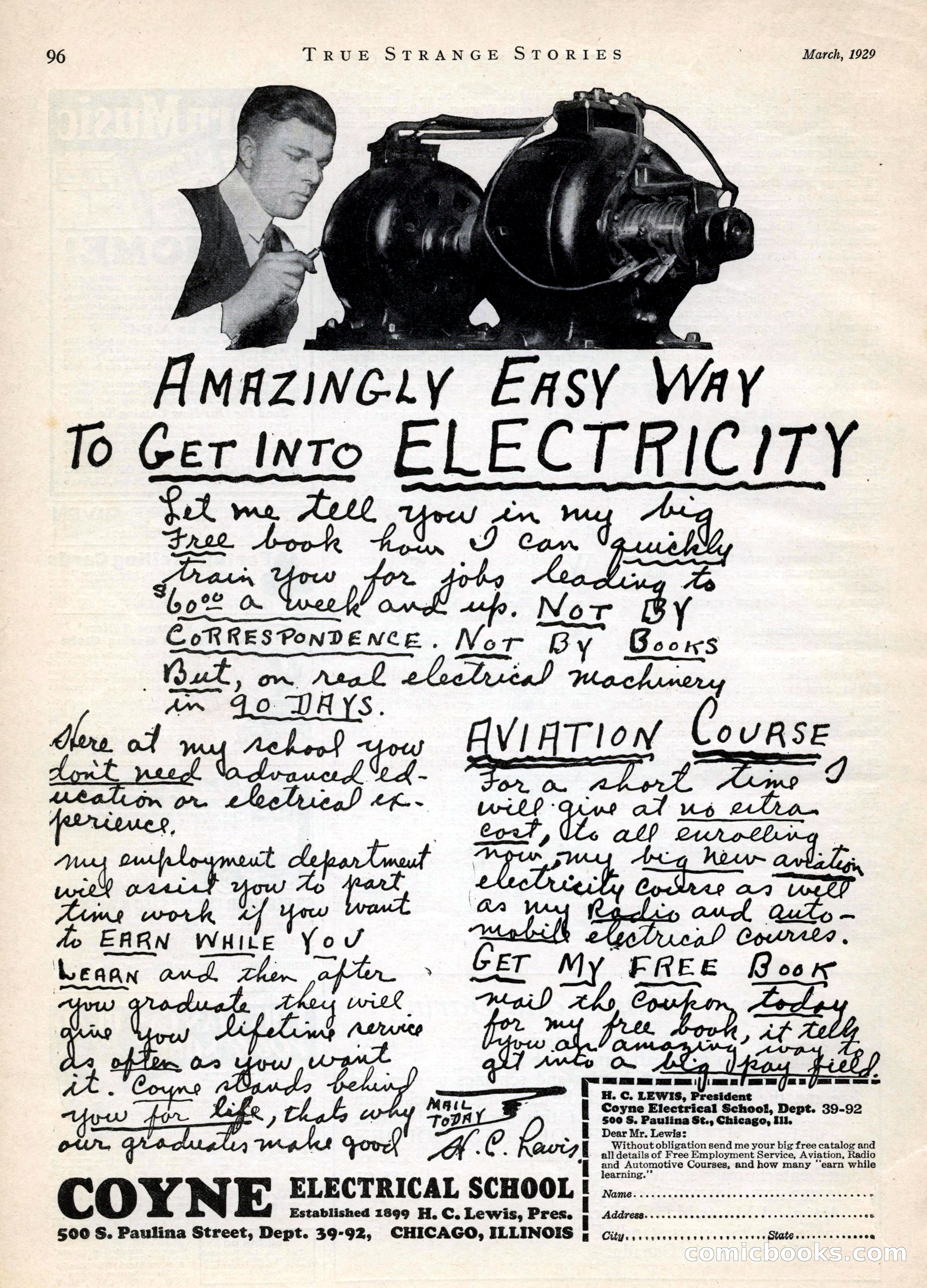 True Strange Stories, March 1929 — page 98 of 100
