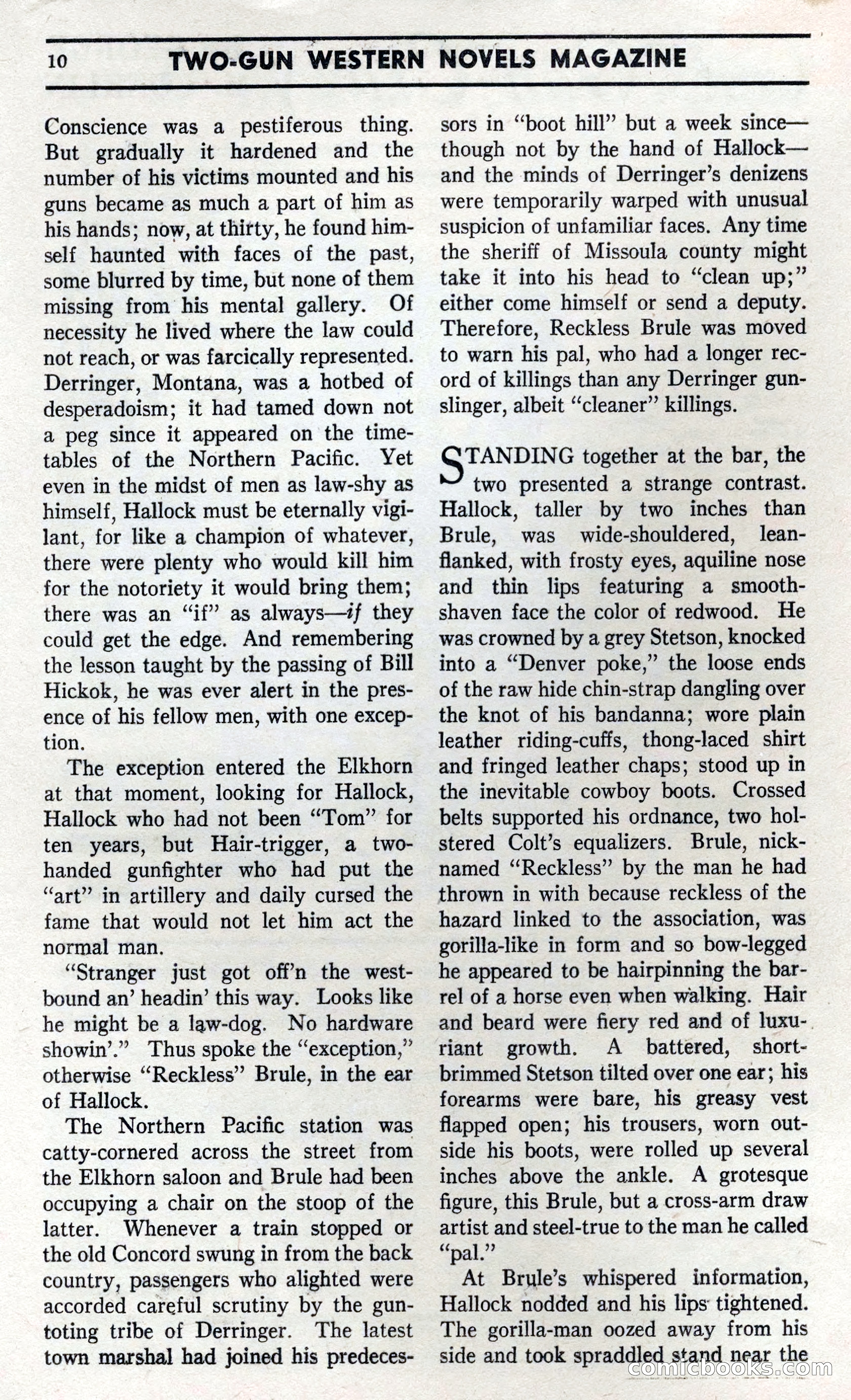 Two-Gun Western Novels Magazine — page 9 of 116